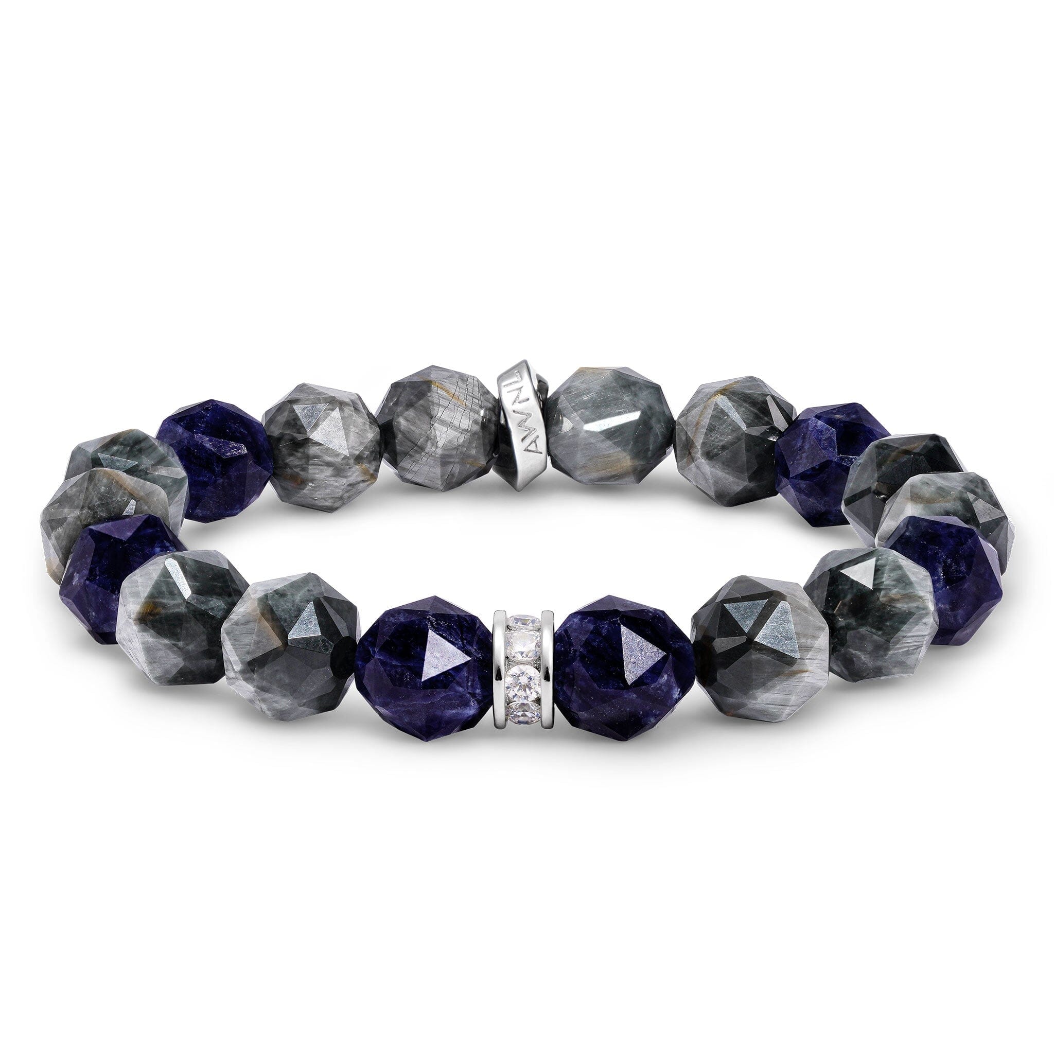 Gray Hawk’s Eye Sodalite Falcon Bracelet Bracelets AWNL S 