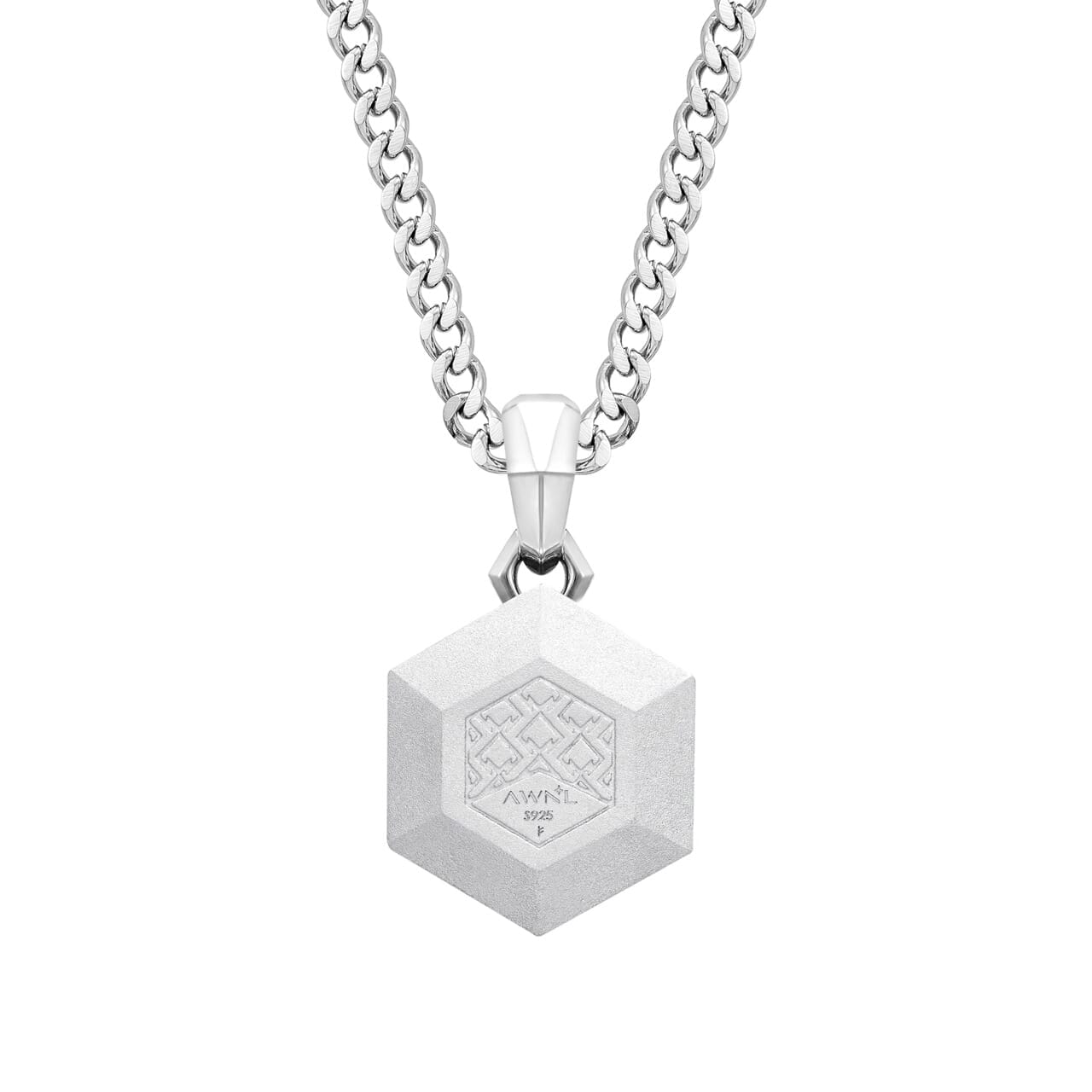 Hawk Eye Hexagonal Necklace Necklaces AWNL 