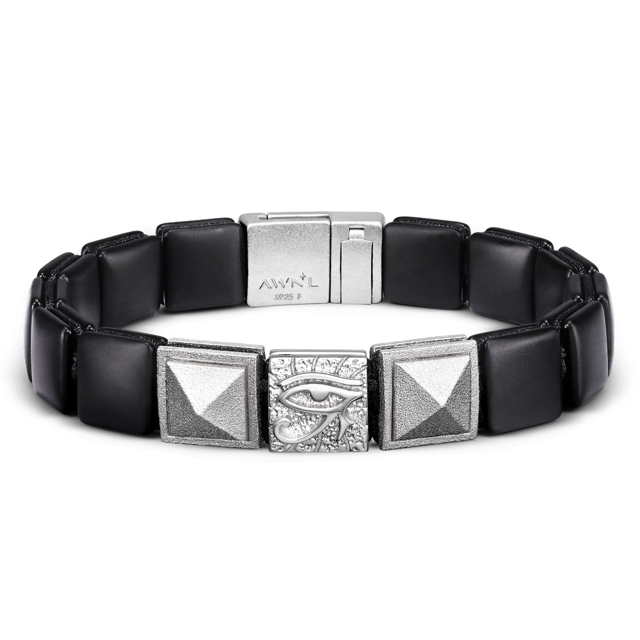 Picture Jasper Eye of Horus Flatbead Bracelet for Men | AWNL Stockholm