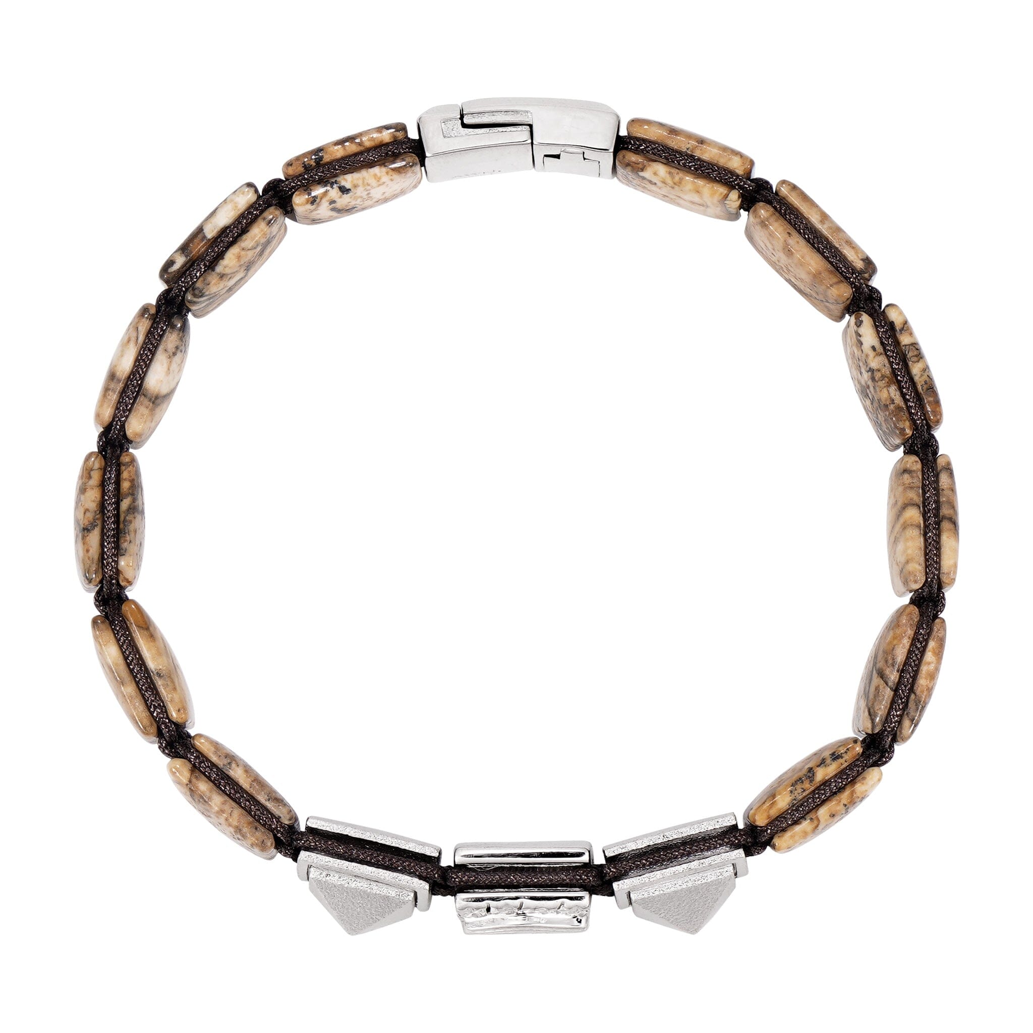 Horus Eye Mag-lock Bracelet Picture Jasper Bracelets AWNL 