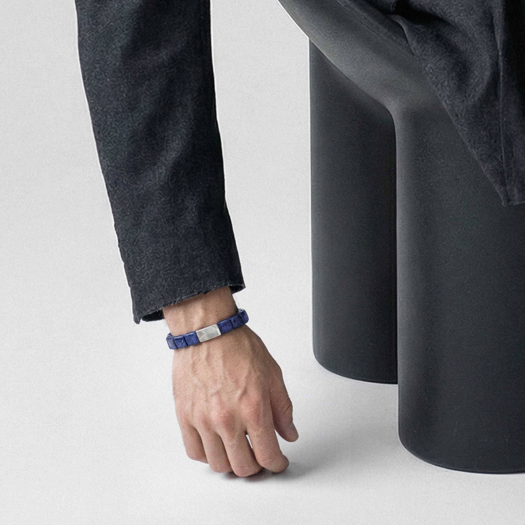Karesansui Mag-lock Bracelet Dumortierite Bracelets AWNL 