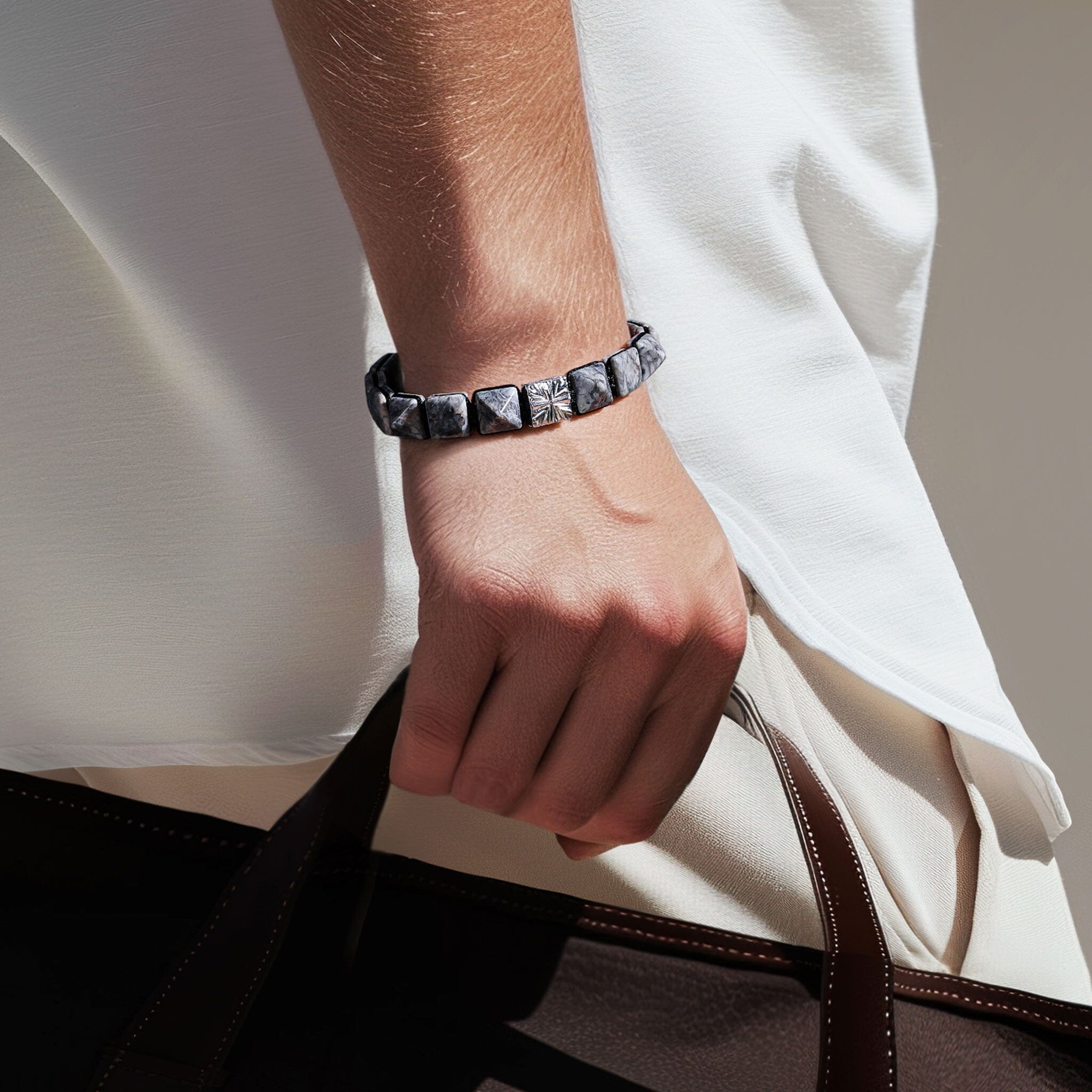 Knight Cross Magnetic Clasp Bracelet Picasso Jasper (コピー) Bracelets AWNL 