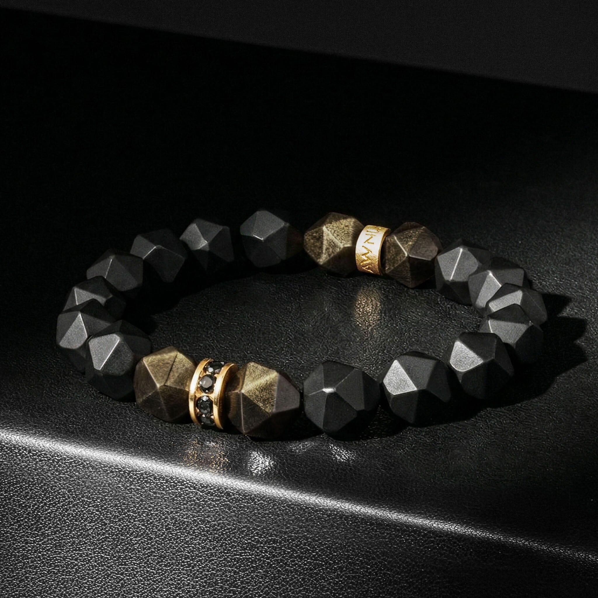 Mars Bracelet Onyx & Golden Obsidian Bracelets AWNL 