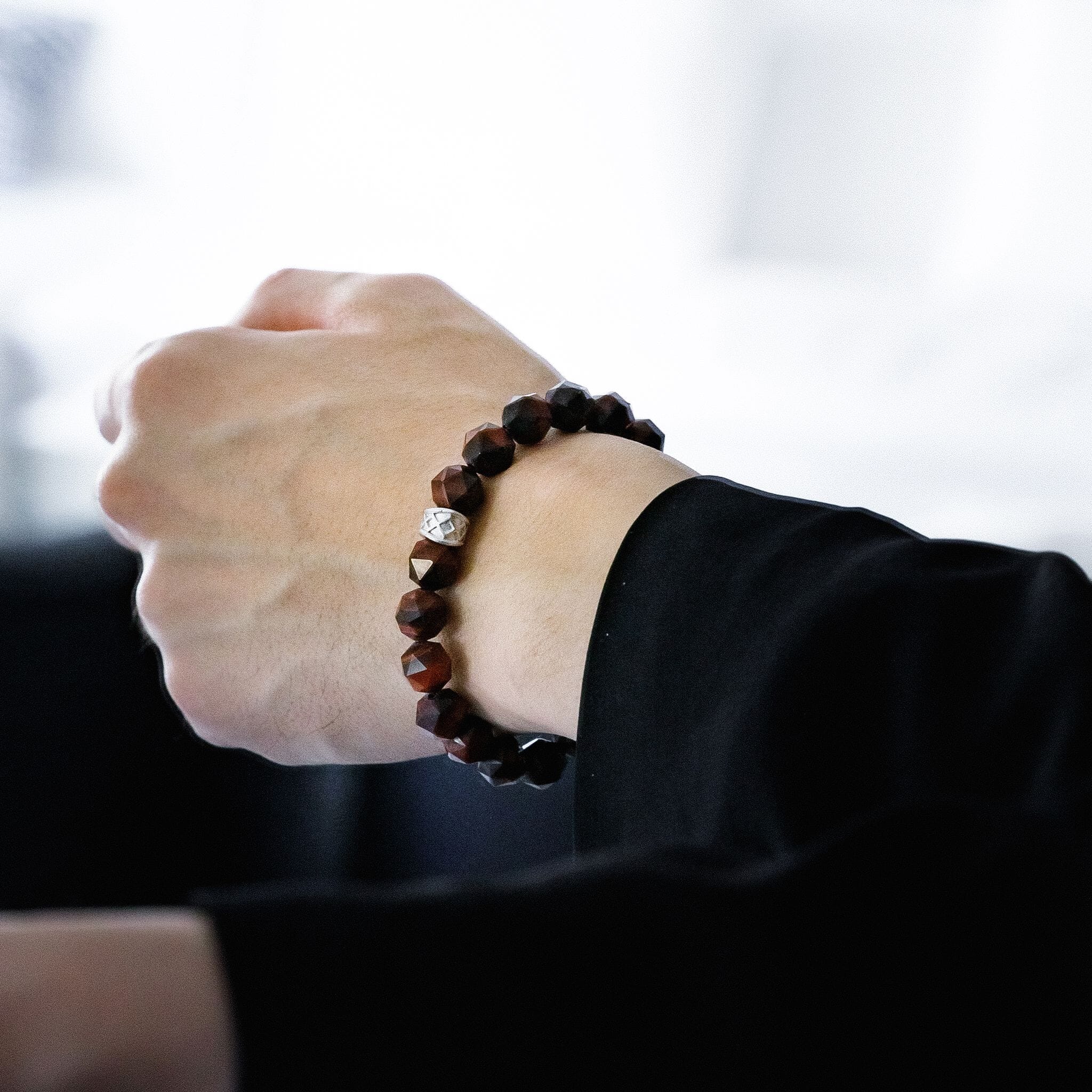Algiz Bracelet Red Tiger Eye Bracelets AWNL 