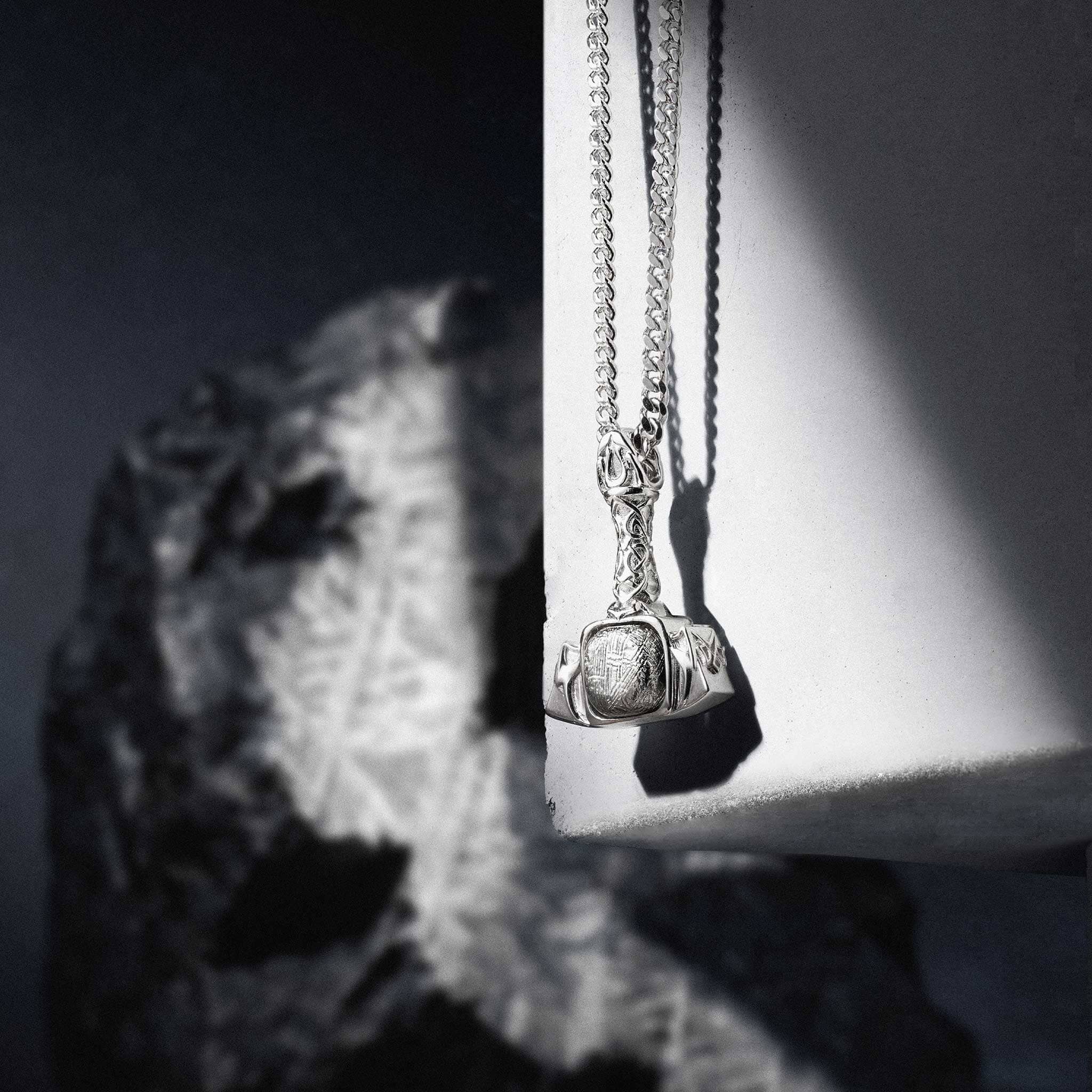 Mjölnir Necklace Meteorite Necklaces AWNL 