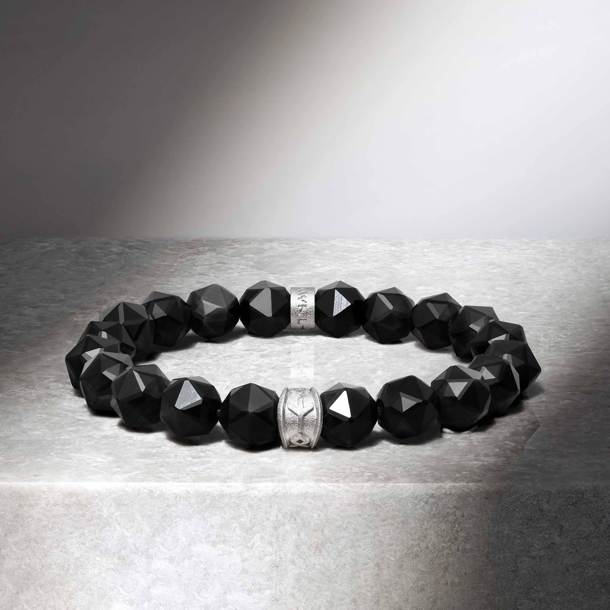 Obsidian Guardian Shield Ruen Bracelet Bracelets AWNL Stockholm 
