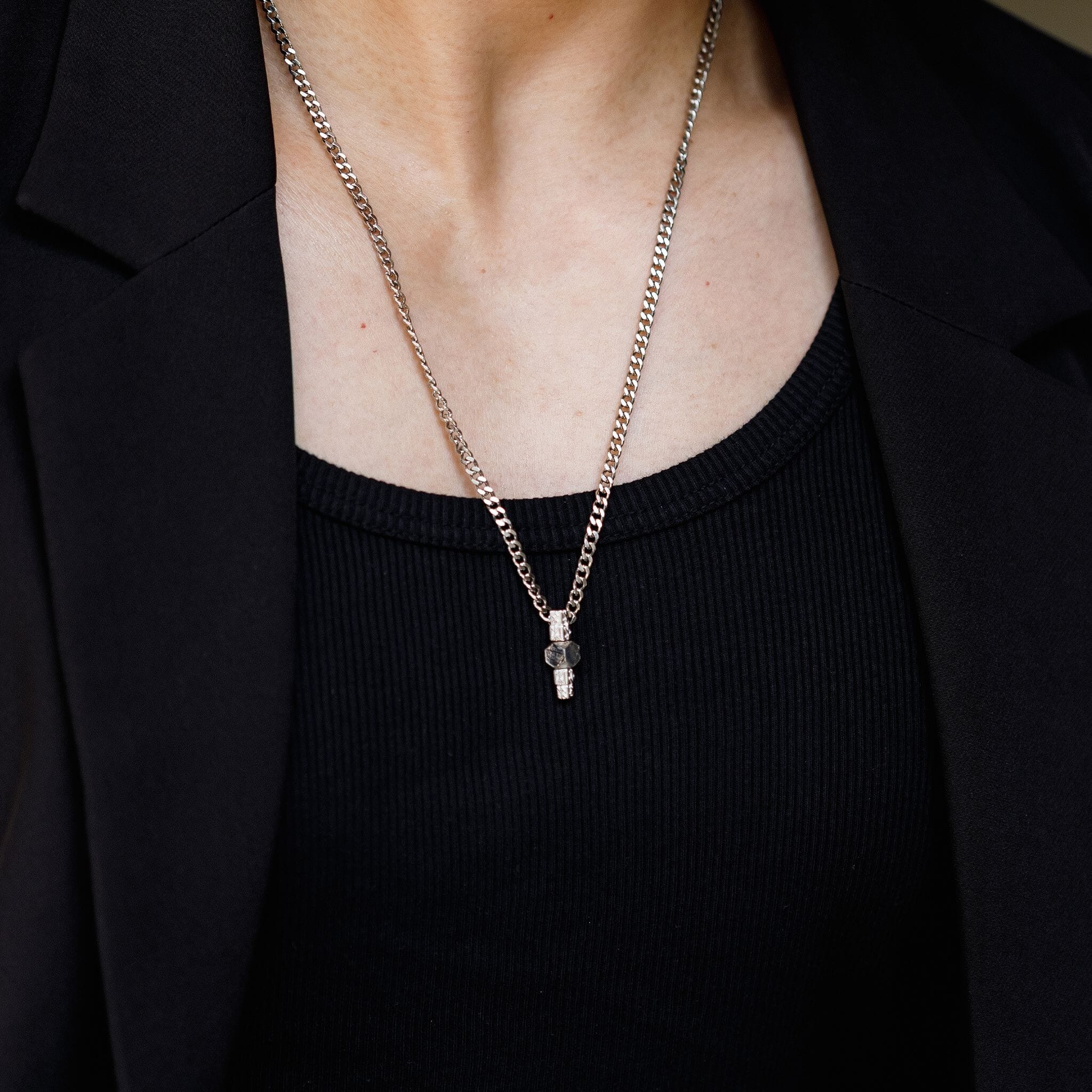 Gungnir Bind Rune Necklace Meteorite Necklaces AWNL 