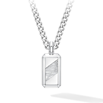 Inlay Tablet Necklace Meteorite