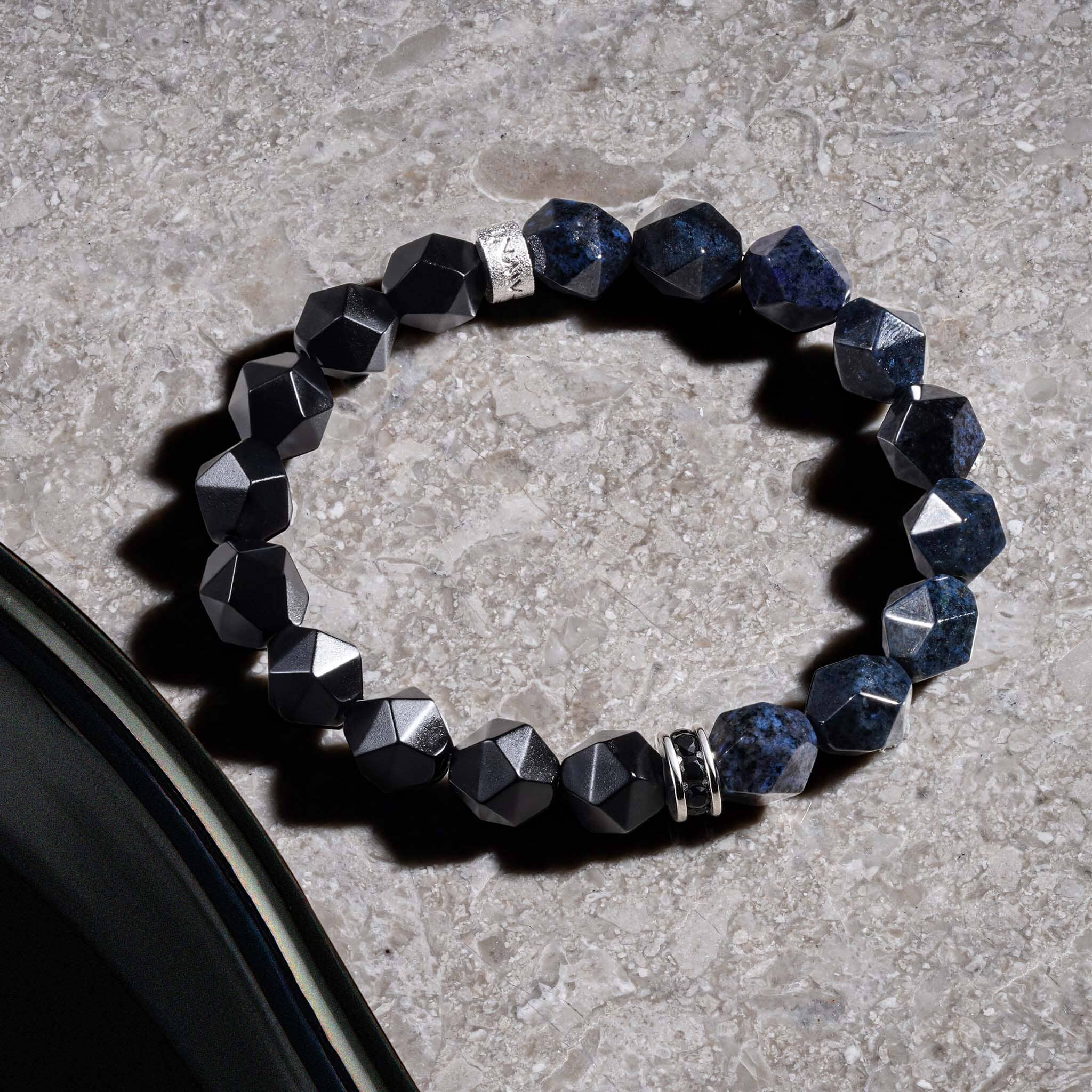Poseidon Bracelet Onyx & Dumortierite Bracelets AWNL 