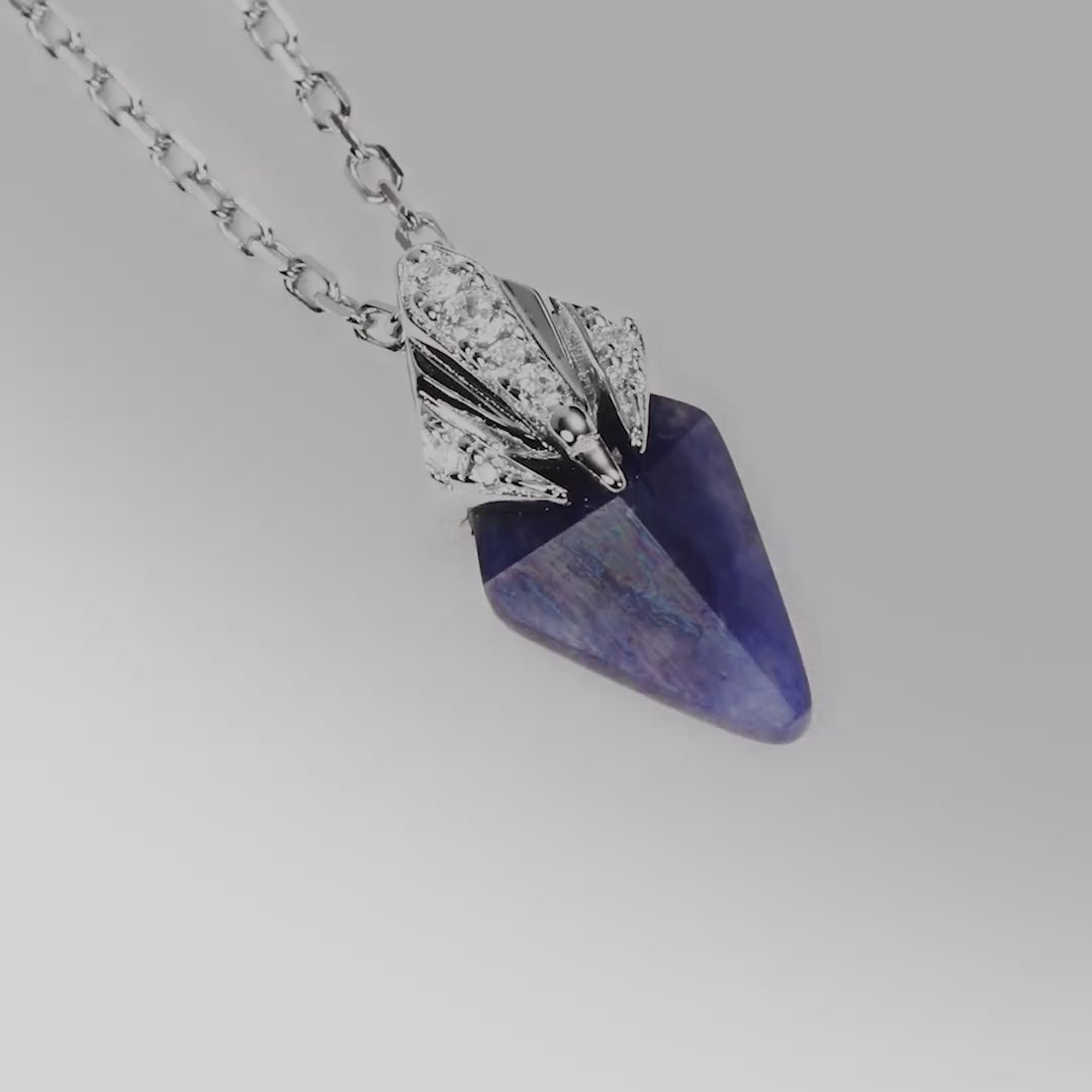 Poseidon Trident Nova Sodalite Necklace | AWNL Stockholm