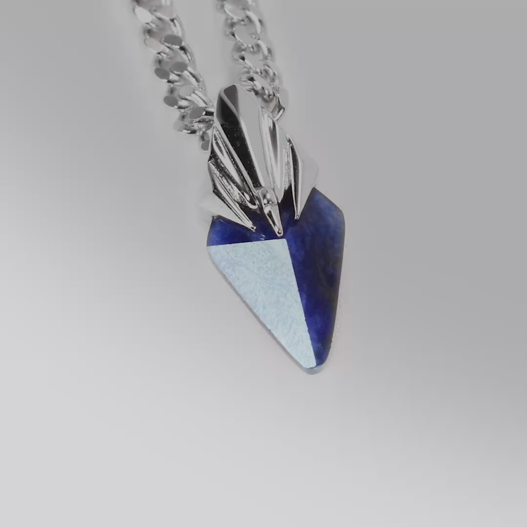 Poseidon Trident Novo Sodalite Necklace | AWNL Stockholm