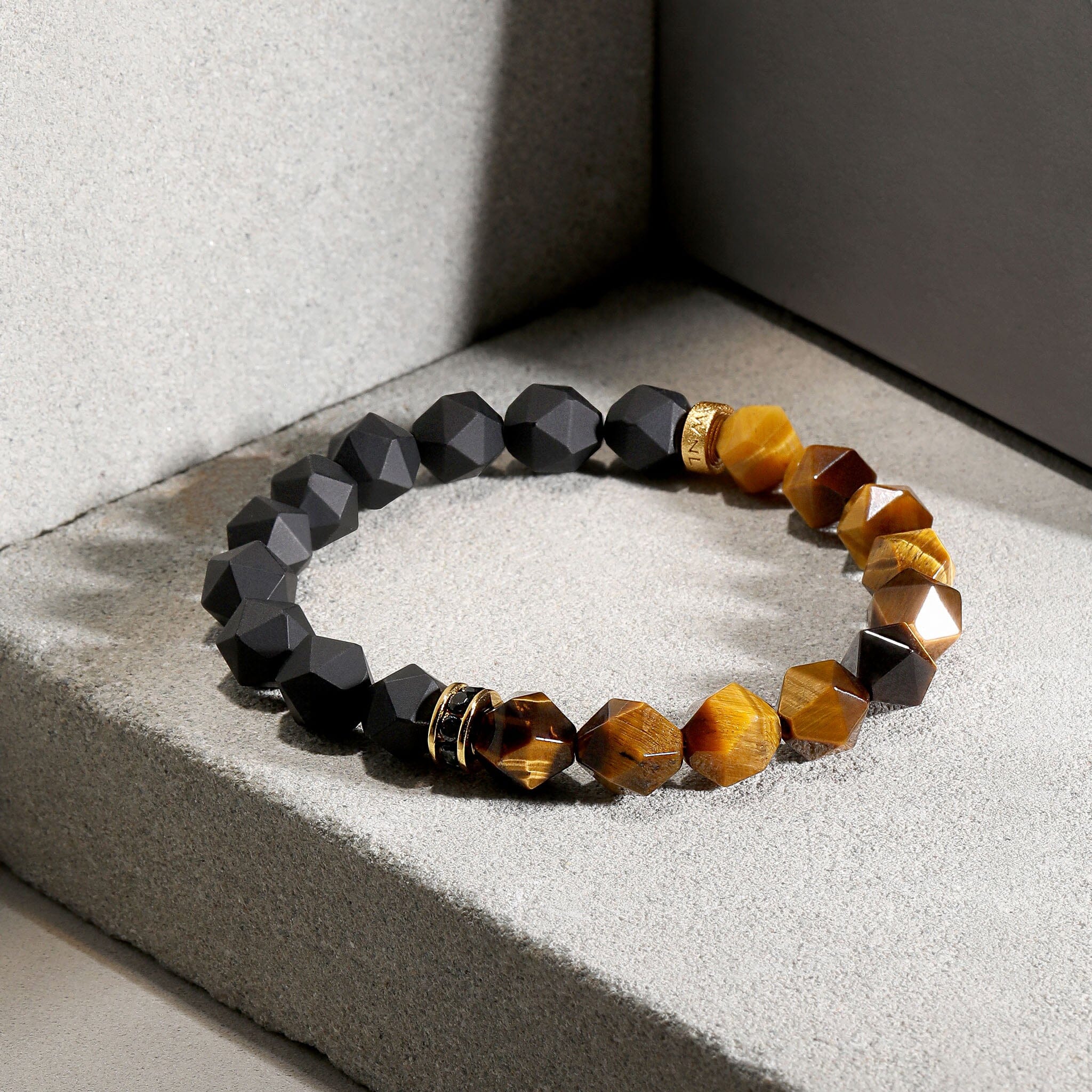 Roaring Tiger Bracelet Onyx & Tiger Eye Bracelets AWNL 