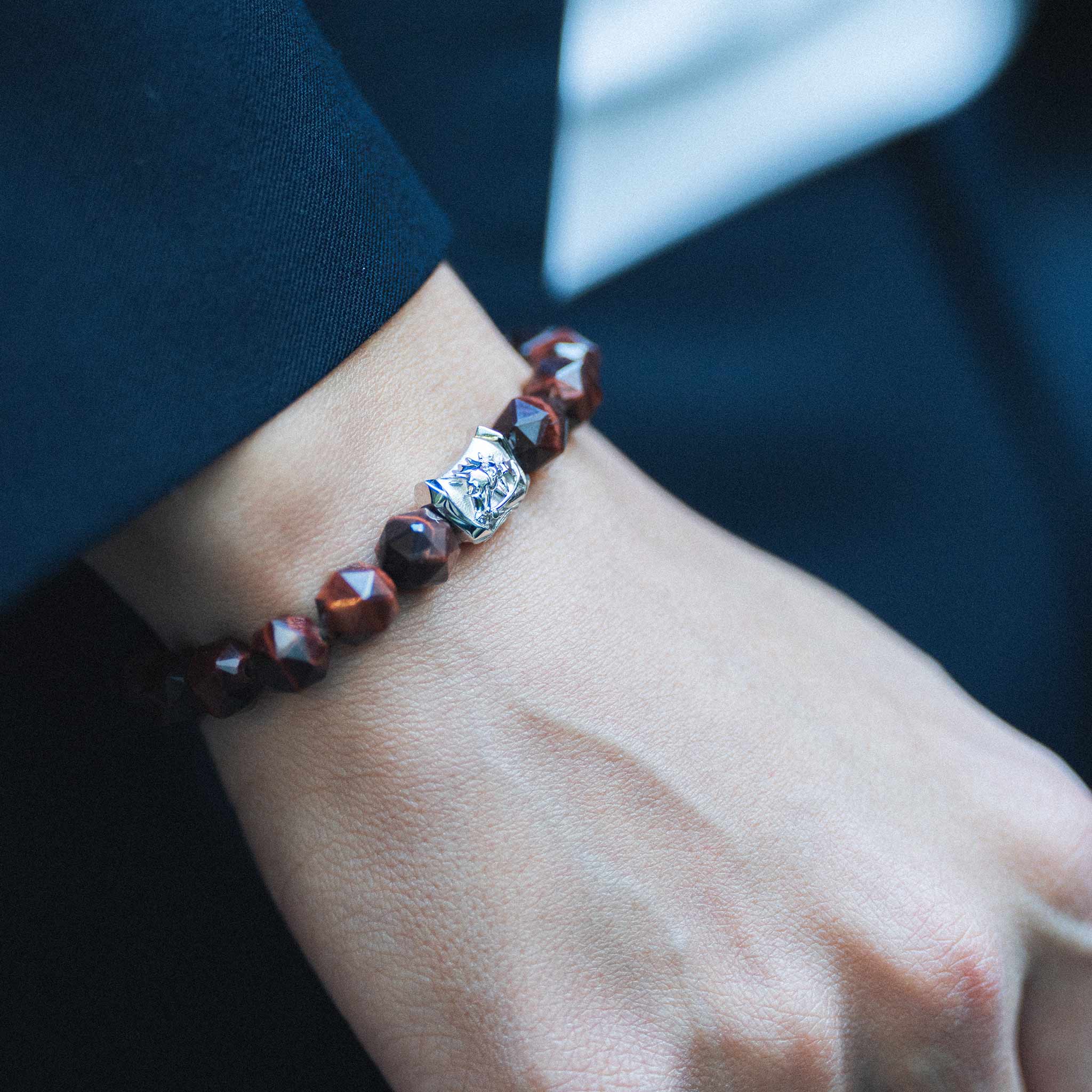 Sleipnir Bracelet Red Tiger Eye Bracelets AWNL 