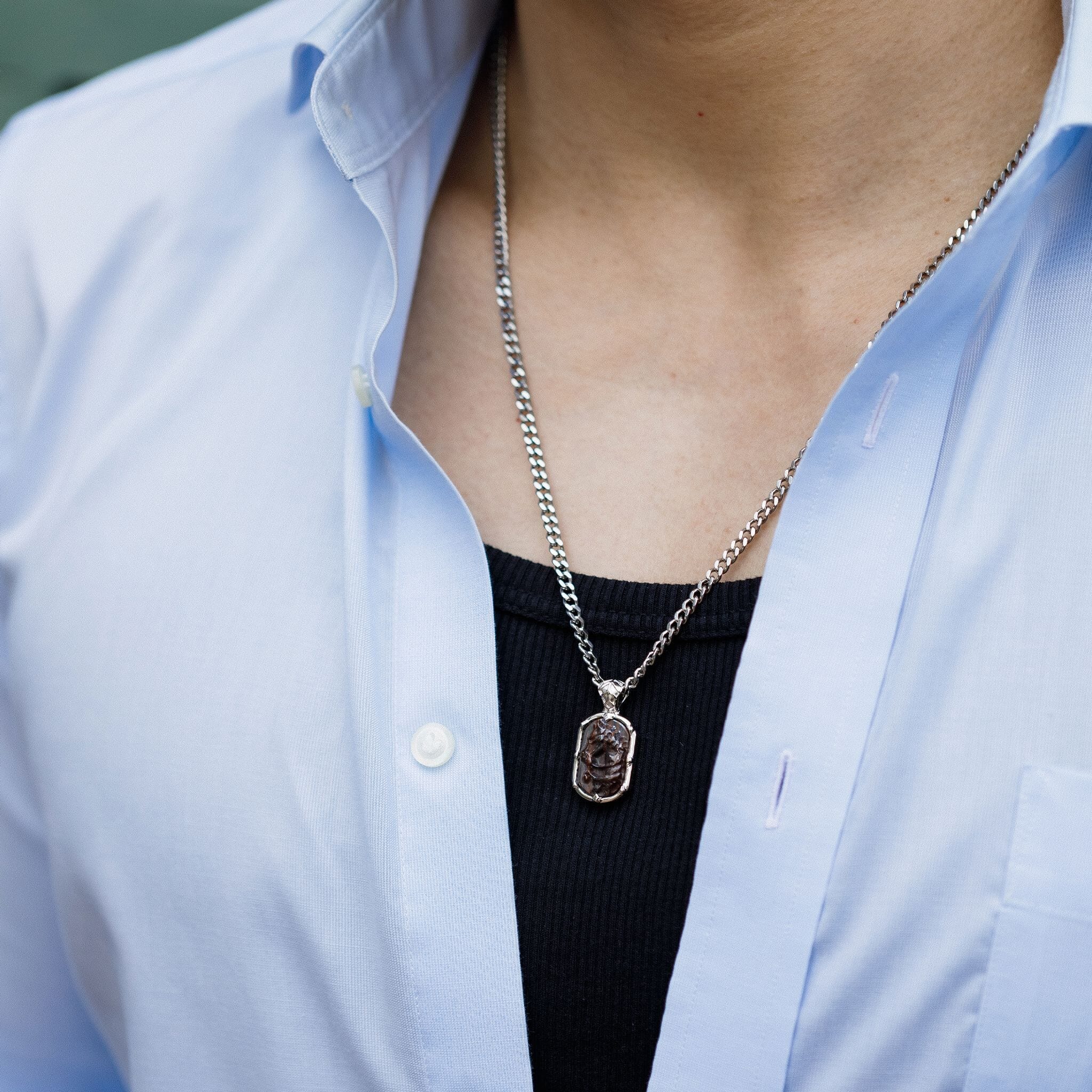 Sleipnir Tag Necklace Tiger Iron Necklaces AWNL 