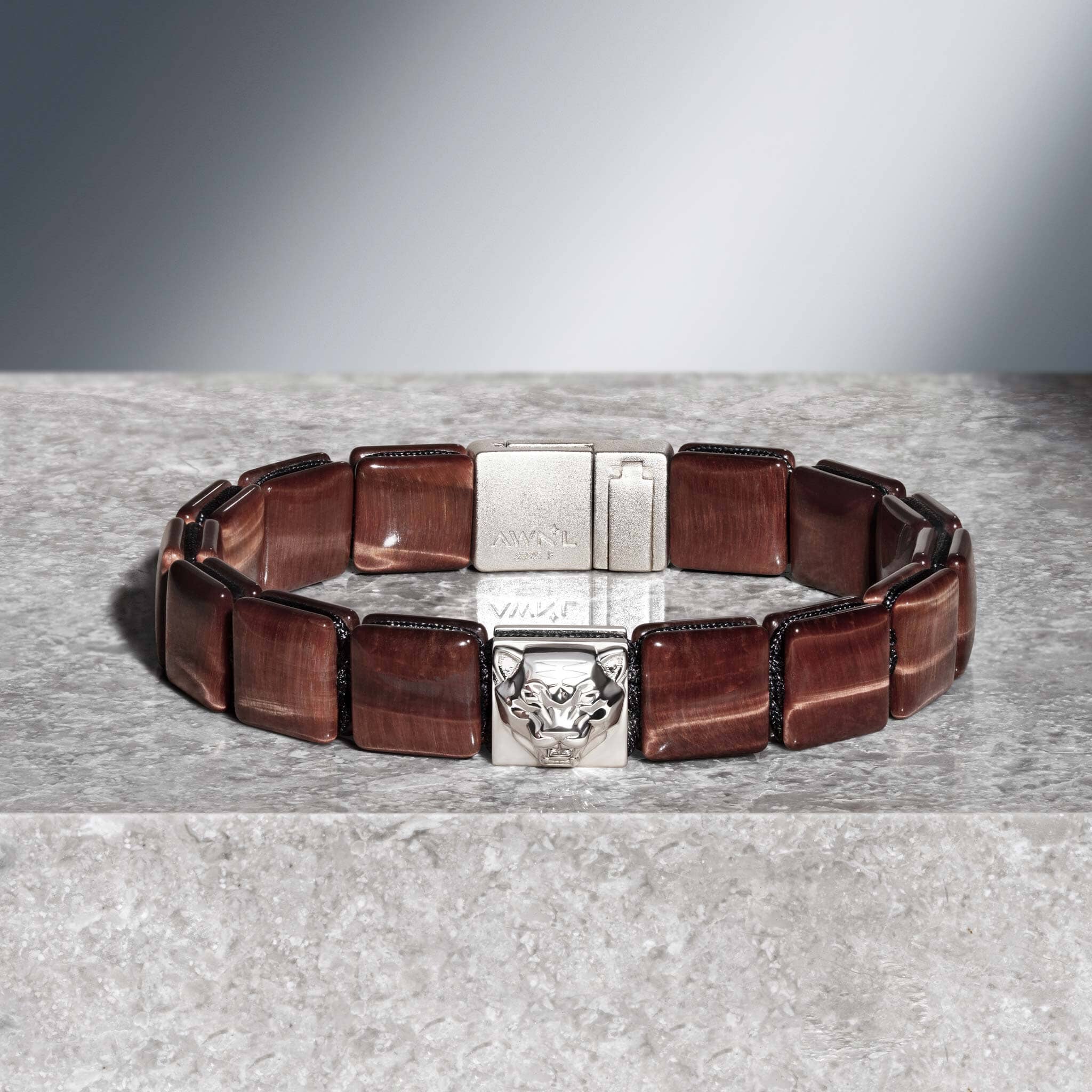 Tiger Head Mag-lock Bracelet Red Tiger Eye Bracelets AWNL 