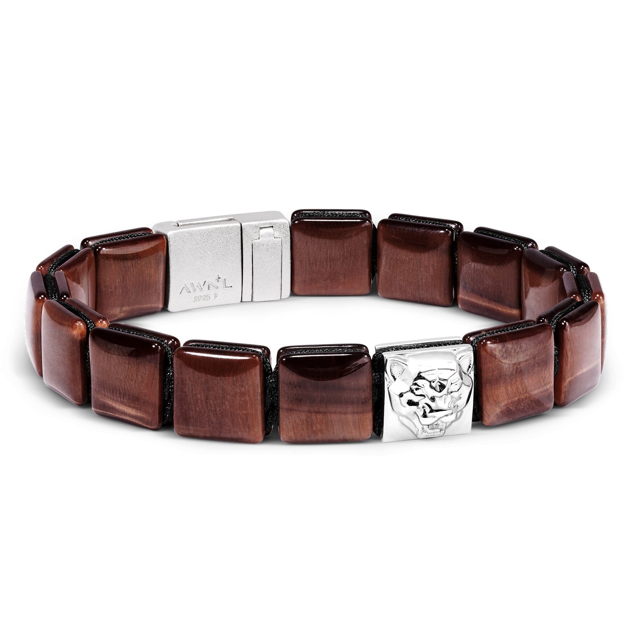 Tiger Head Mag-lock Bracelet Red Tiger Eye Bracelets AWNL 