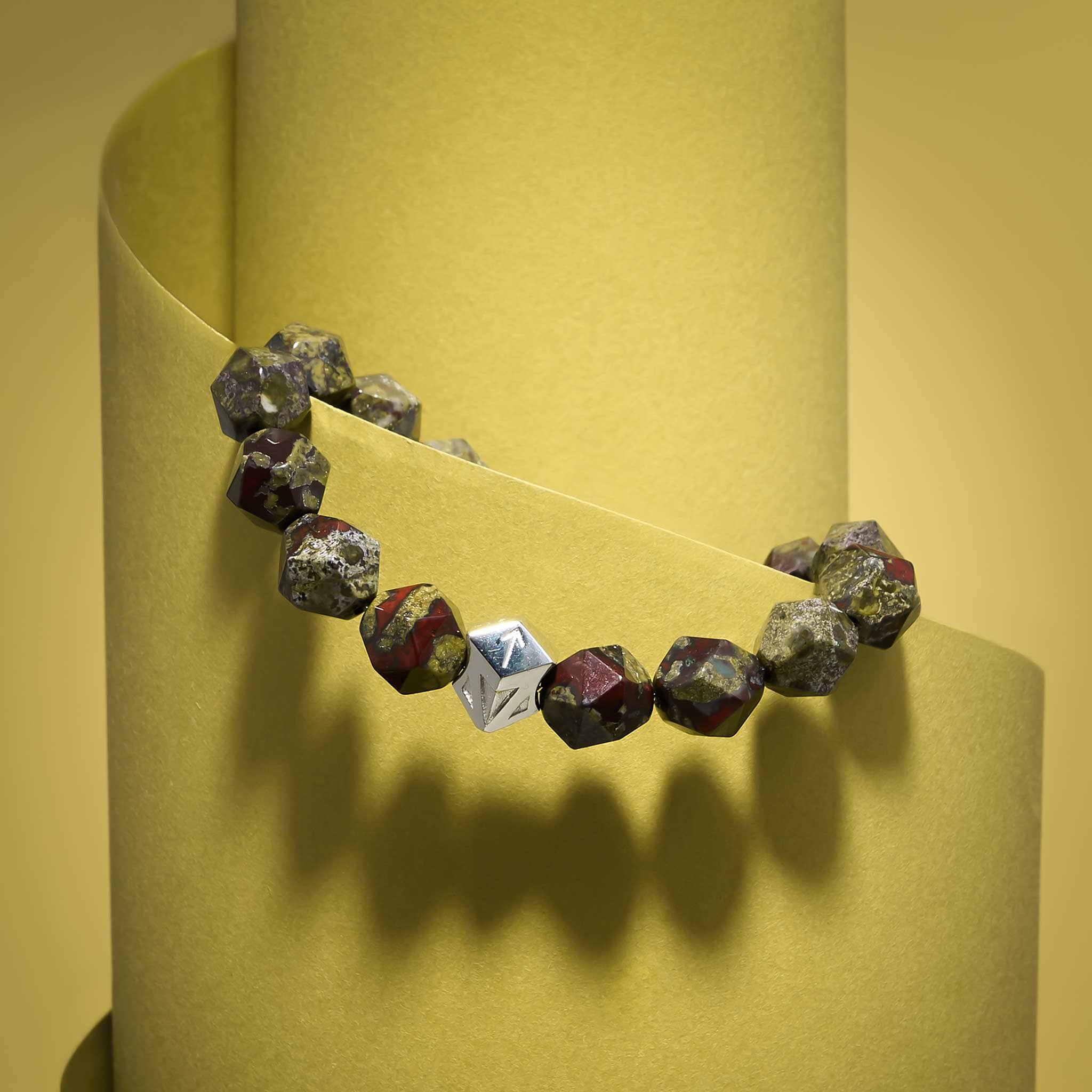 Dragon Blood Jasper Warrior Rune Bracelet for Men | AWNL Stockholm