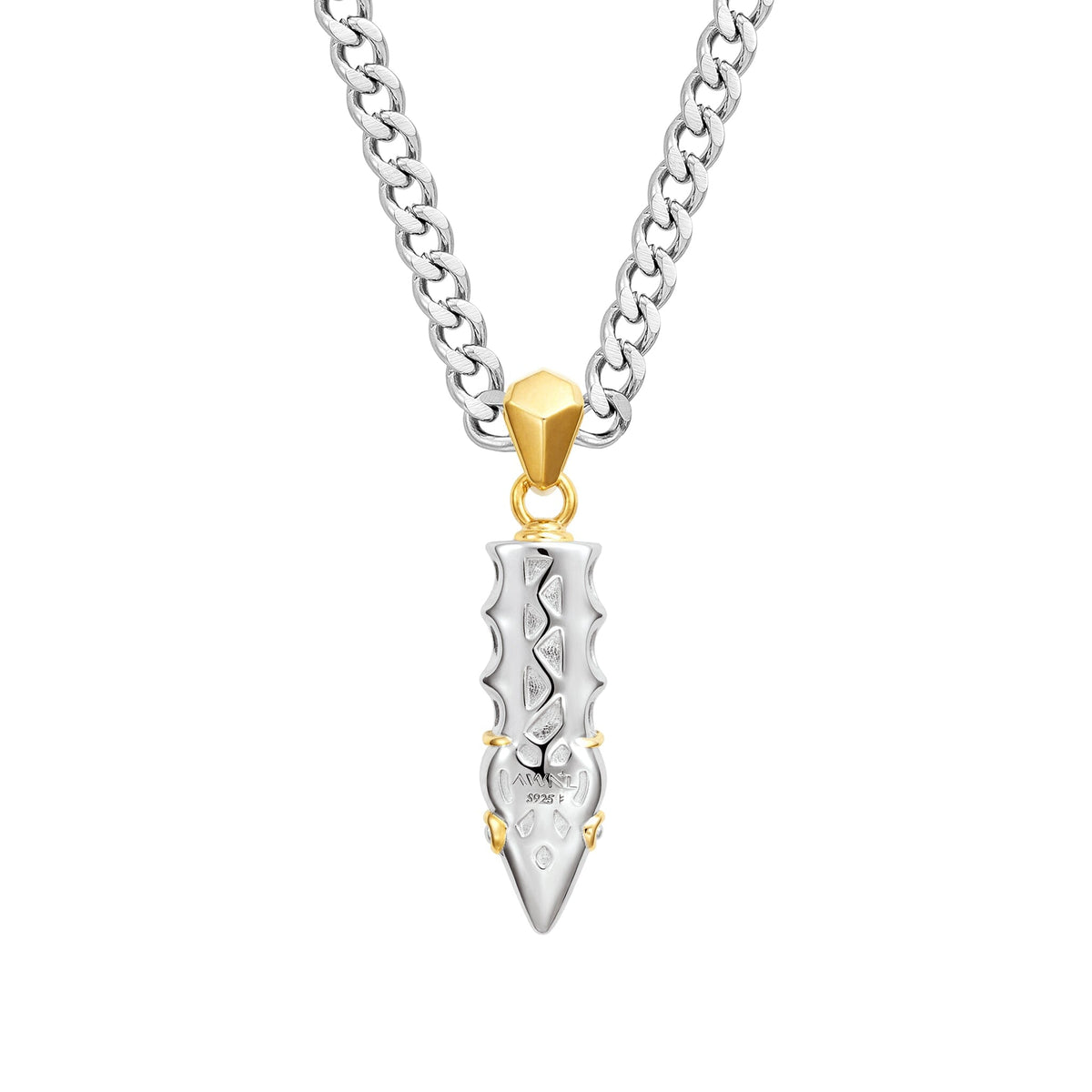 Vajra Hūṃ Necklace Golden Tiger Eye Necklaces AWNL 