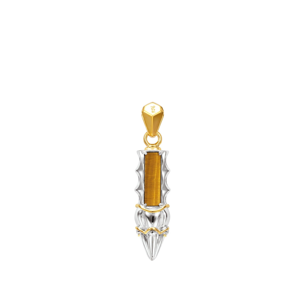 Vajra Hūṃ Necklace Golden Tiger Eye Necklaces AWNL 