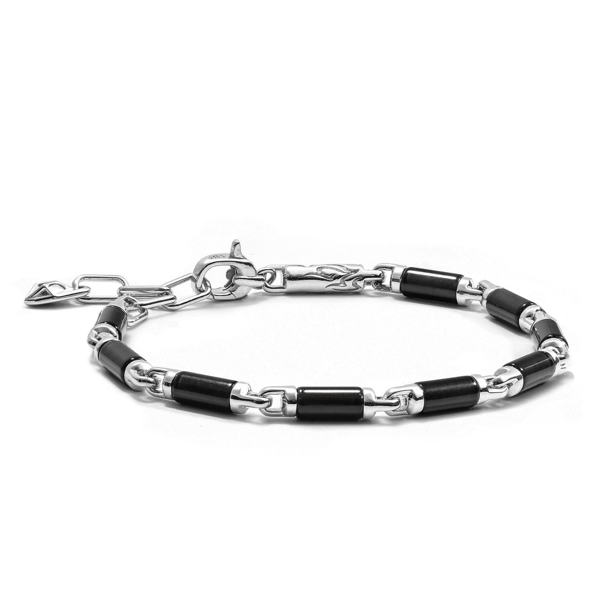 Vajra Spike Bracelet Black Obsidian Bracelets AWNL 