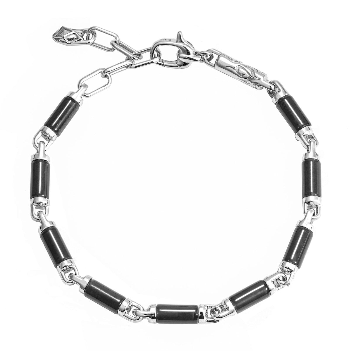 Vajra Spike Bracelet Black Obsidian Bracelets AWNL 
