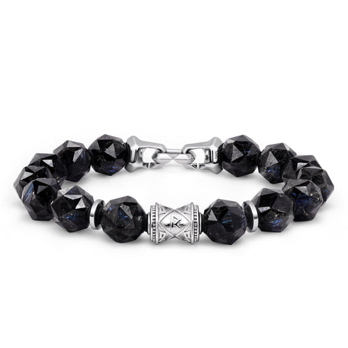 Wealth Rune-Engraved Nuummite Quick Release Bracelet Bracelets AWNL S 
