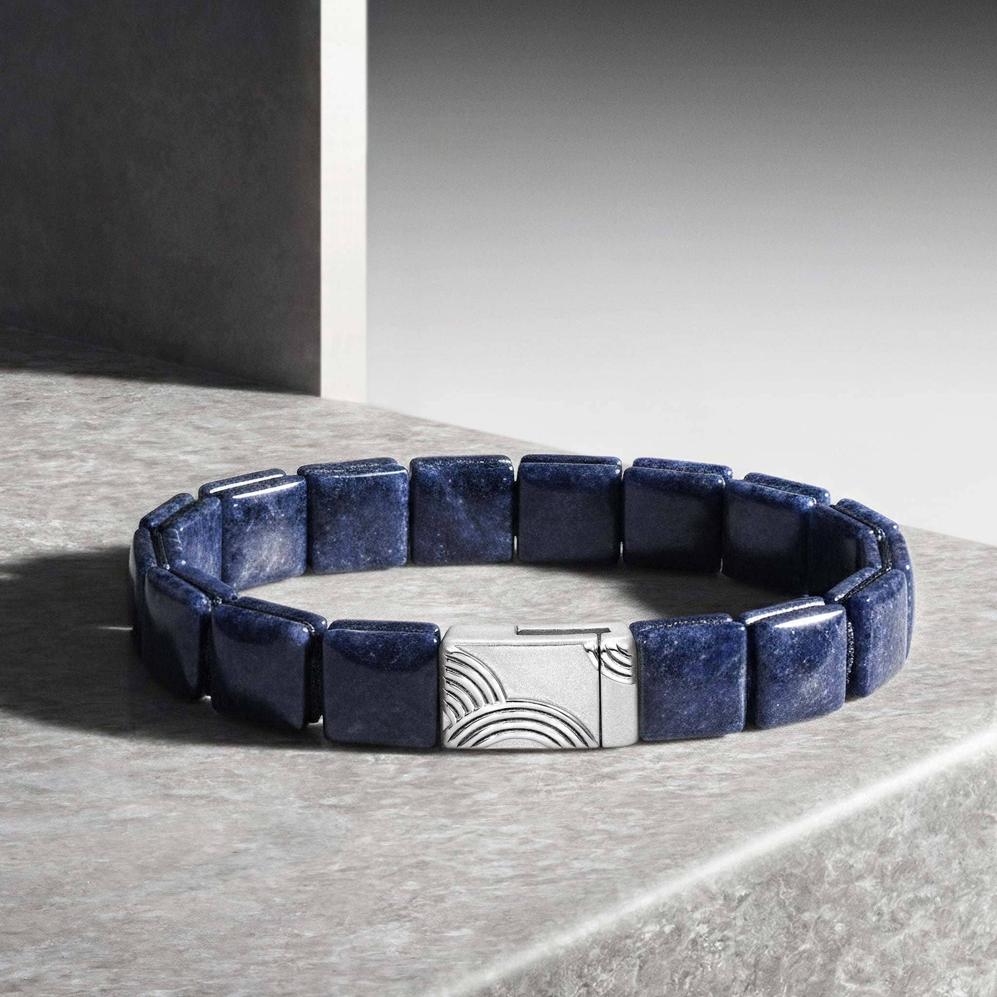 【未定】枯山水 蓝线石 磁吸扣 男士手链(コピー) Bracelets AWNL 