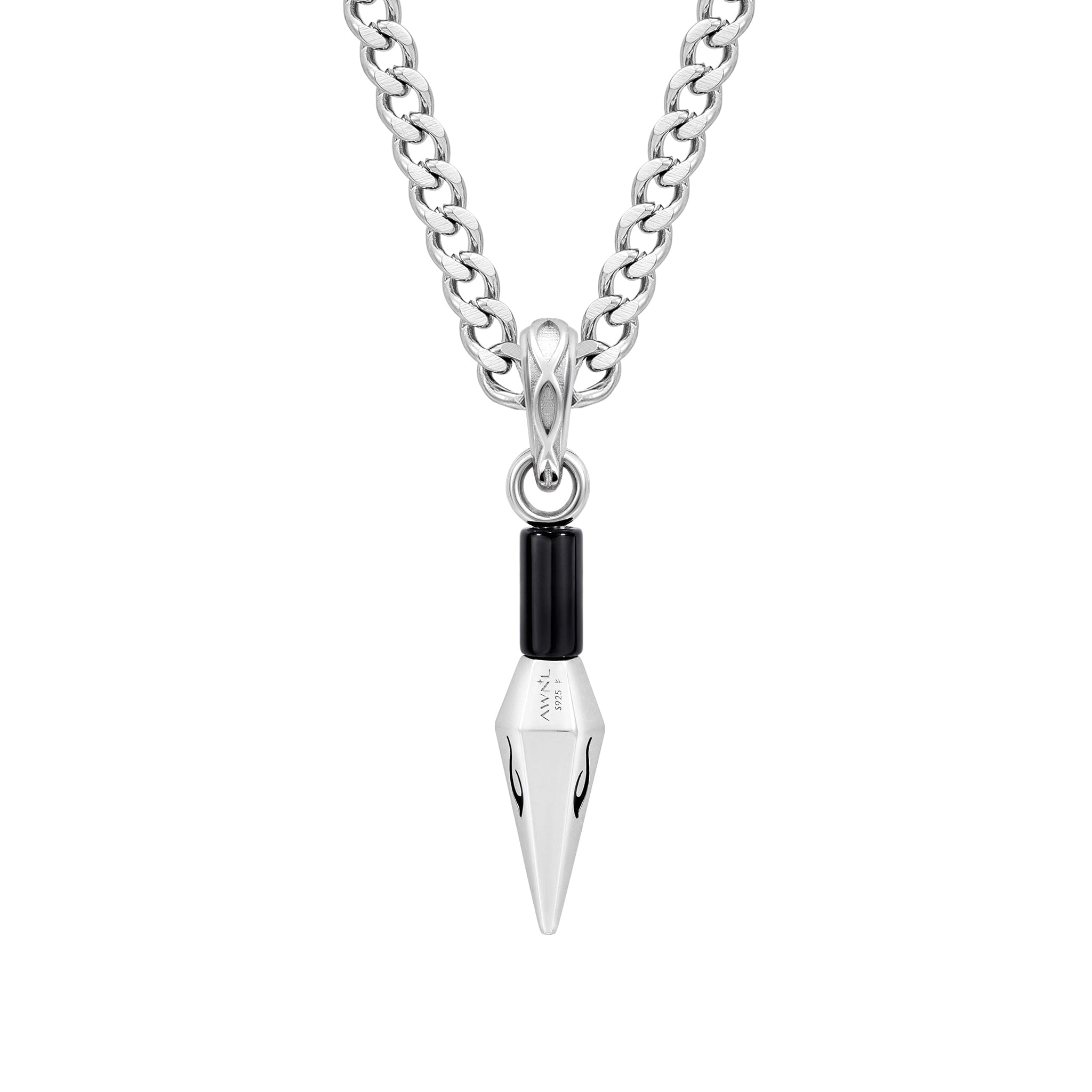 Wisdom Sword Obsidian Necklace Necklaces AWNL 