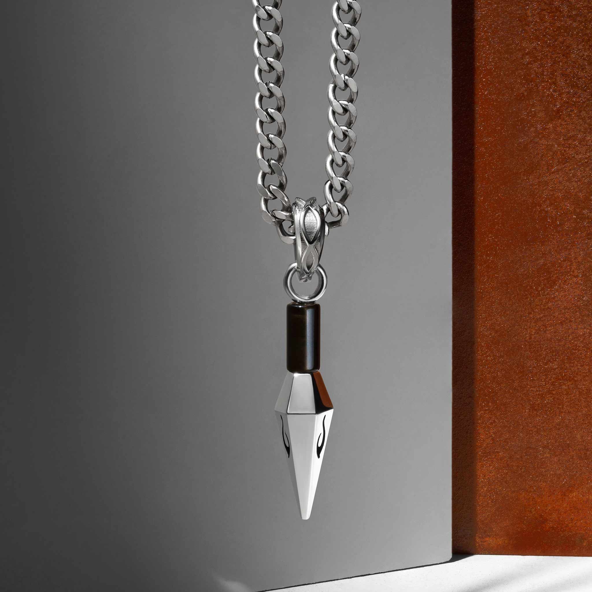 Wisdom Sword Obsidian Necklace Necklaces AWNL 