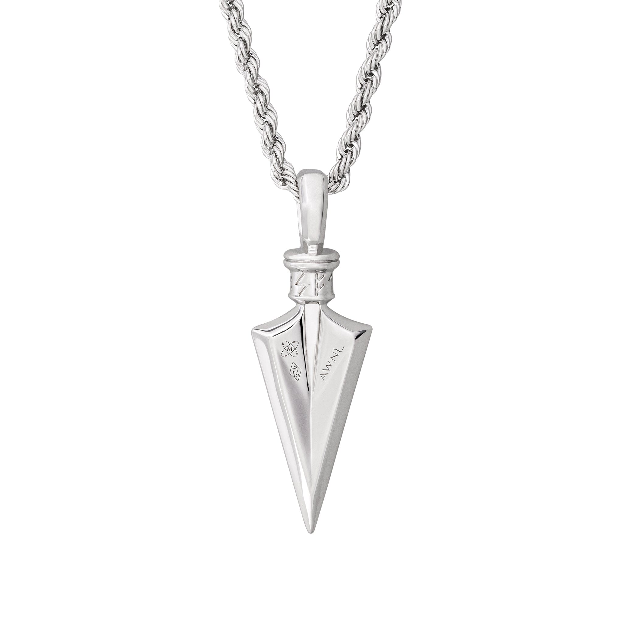 Men's Arrowhead Necklace with Meteorite Necklaces WAA FASHION GROUP 