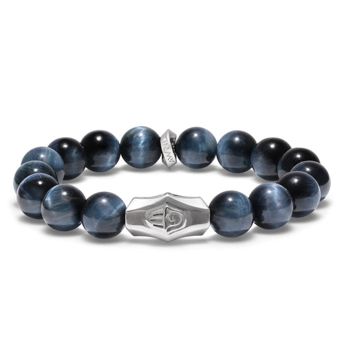 Men's Beaded Bracelet with Hamsa Hand Charm and Hawk Eye Bracelets WAA FASHION GROUP 