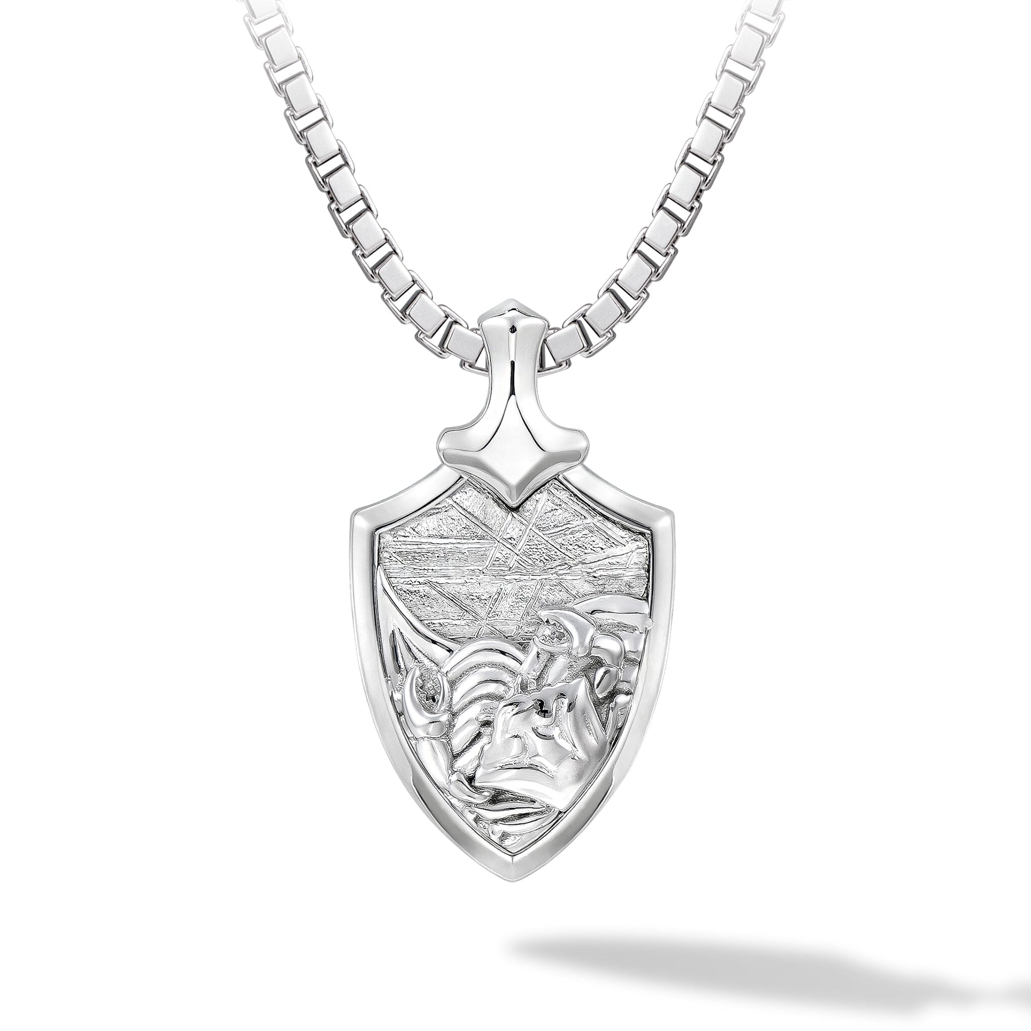 Men's Cancer Zodiac Meteorite Pendant Necklace Necklaces AWNL Jewelry