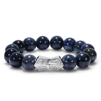 Rune Crossguard Bracelet Dumortierite