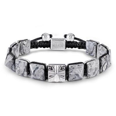 Knight Cross Bracelet Picasso Jasper