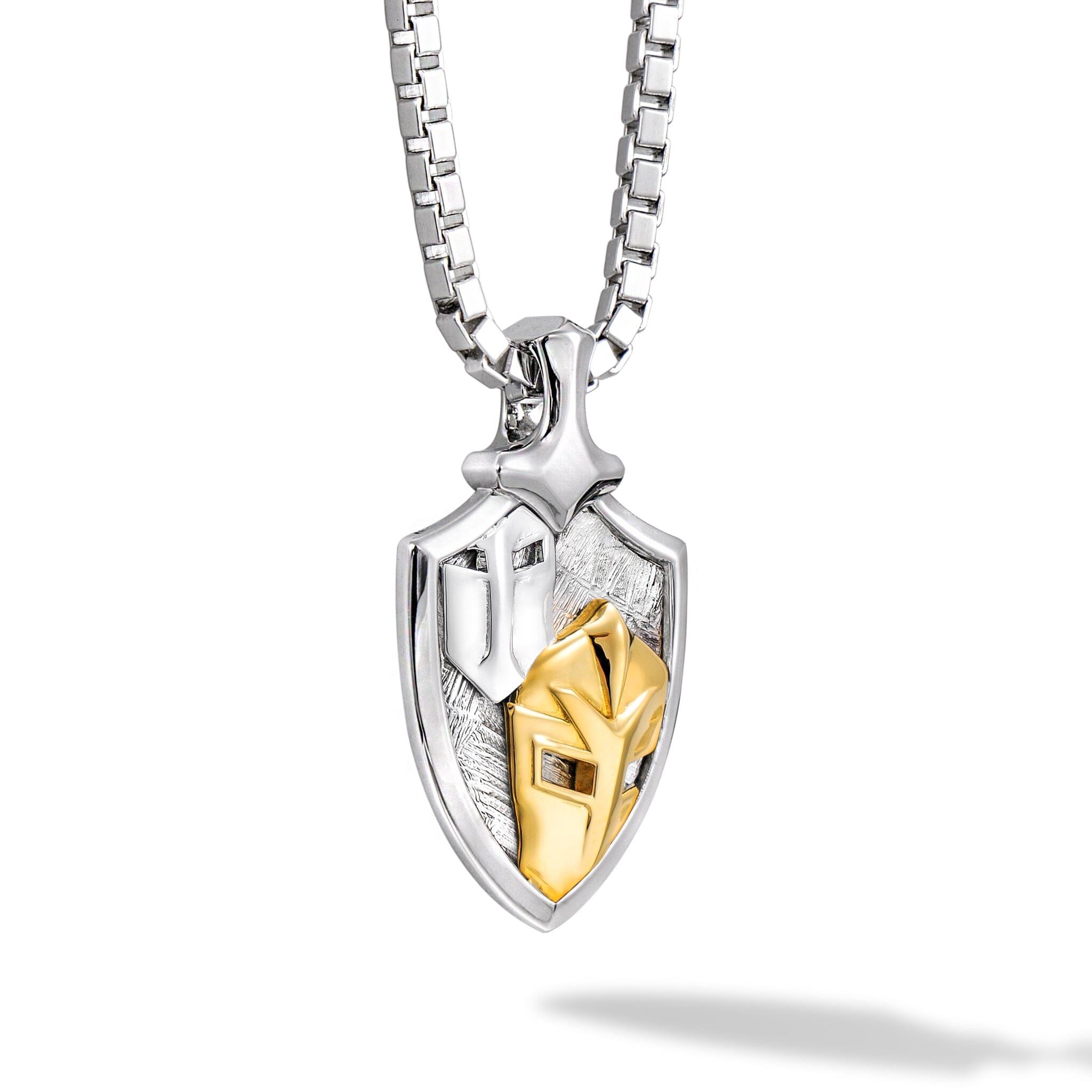 Men's Gemini Zodiac Meteorite Pendant Necklace Necklaces AWNL Jewelry