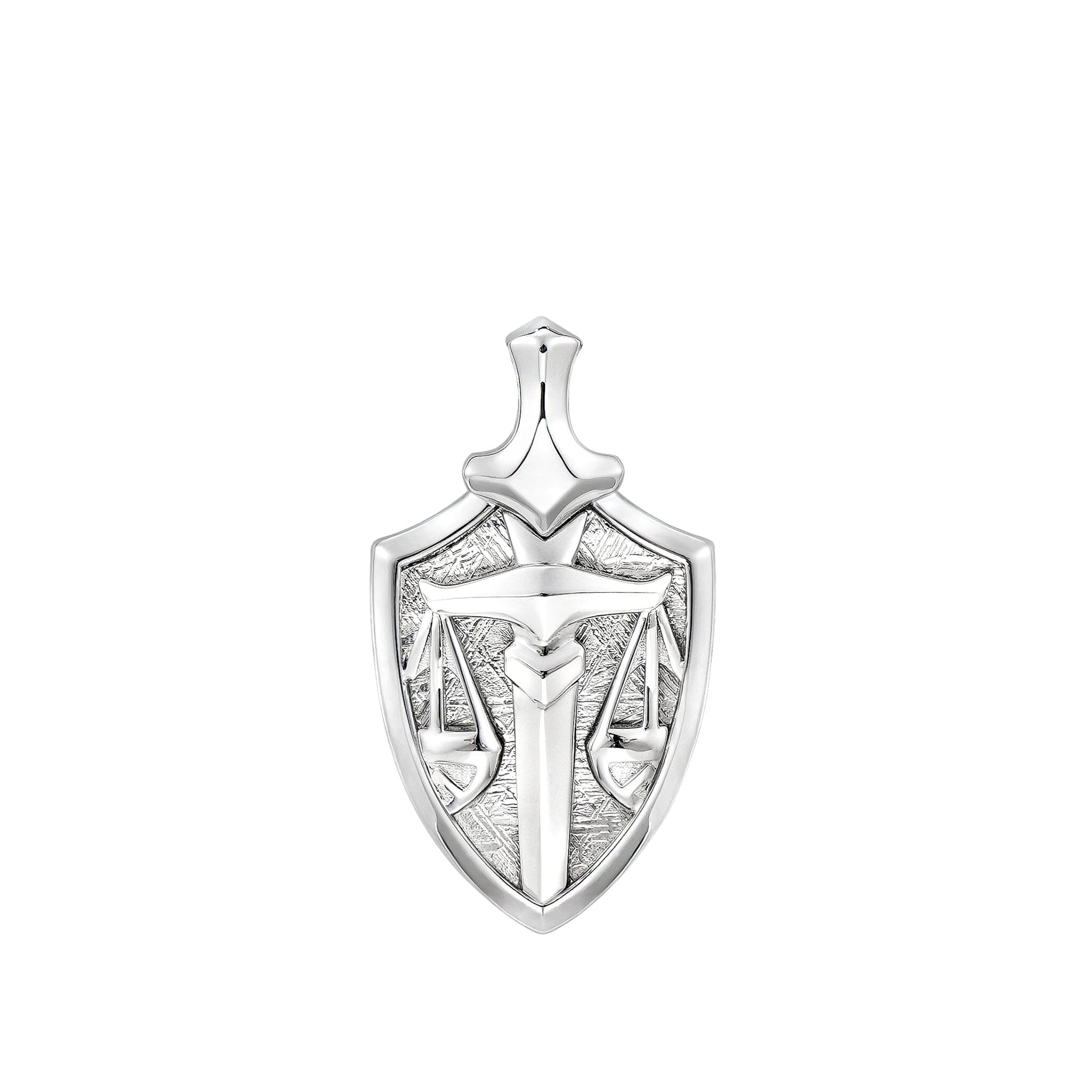 Men's Libra Zodiac Meteorite Pendant Necklace Necklaces AWNL Jewelry