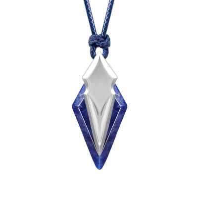 Men's Poseidon Trident Necklace with Sodalite Necklaces WAA FASHION GROUP 