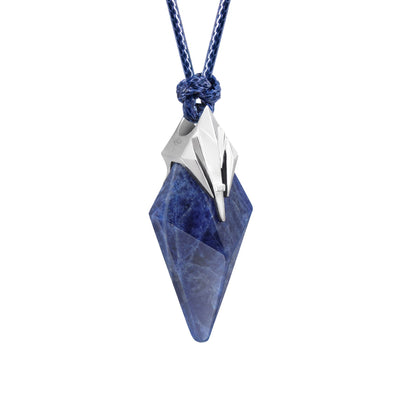 Men's Poseidon Trident Necklace with Sodalite Necklaces WAA FASHION GROUP 