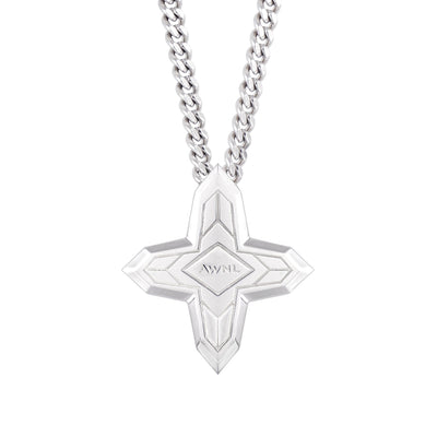 Men's Sirius Cross Necklace with Lapis Lazuli Necklaces WAA FASHION GROUP 