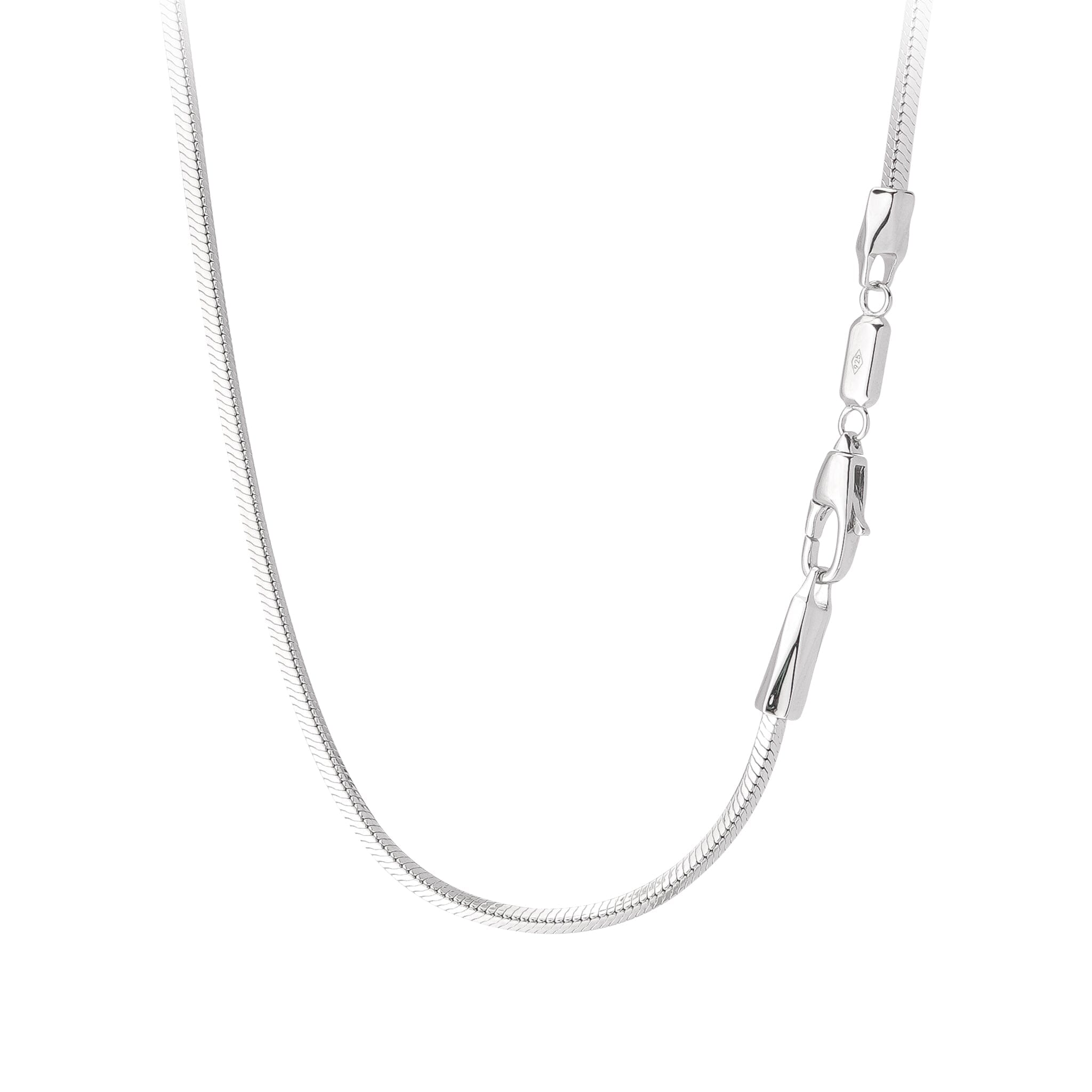Men's Sterling Silver Classic Snake Chain Chains WAA FASHION GROUP 