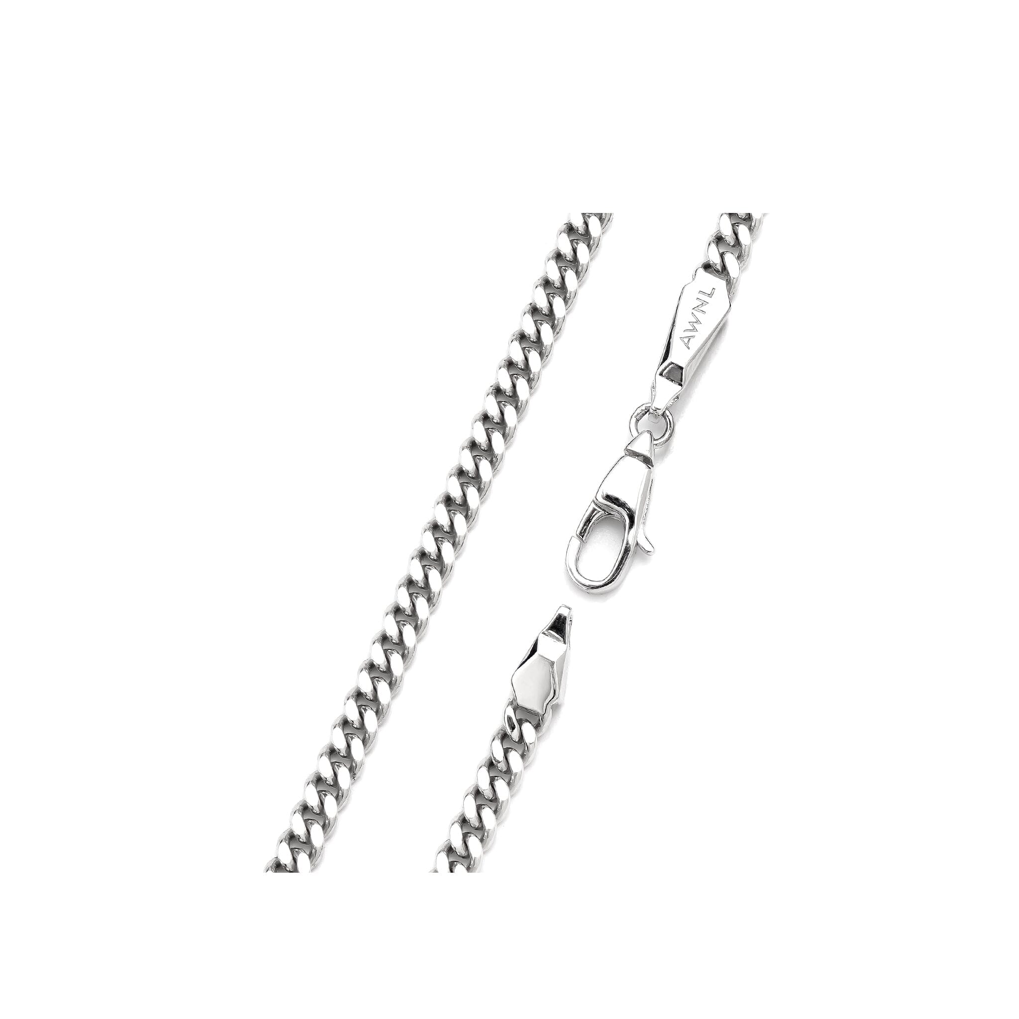 Men's Sterling Silver Curb Chain Chains WAA FASHION GROUP 