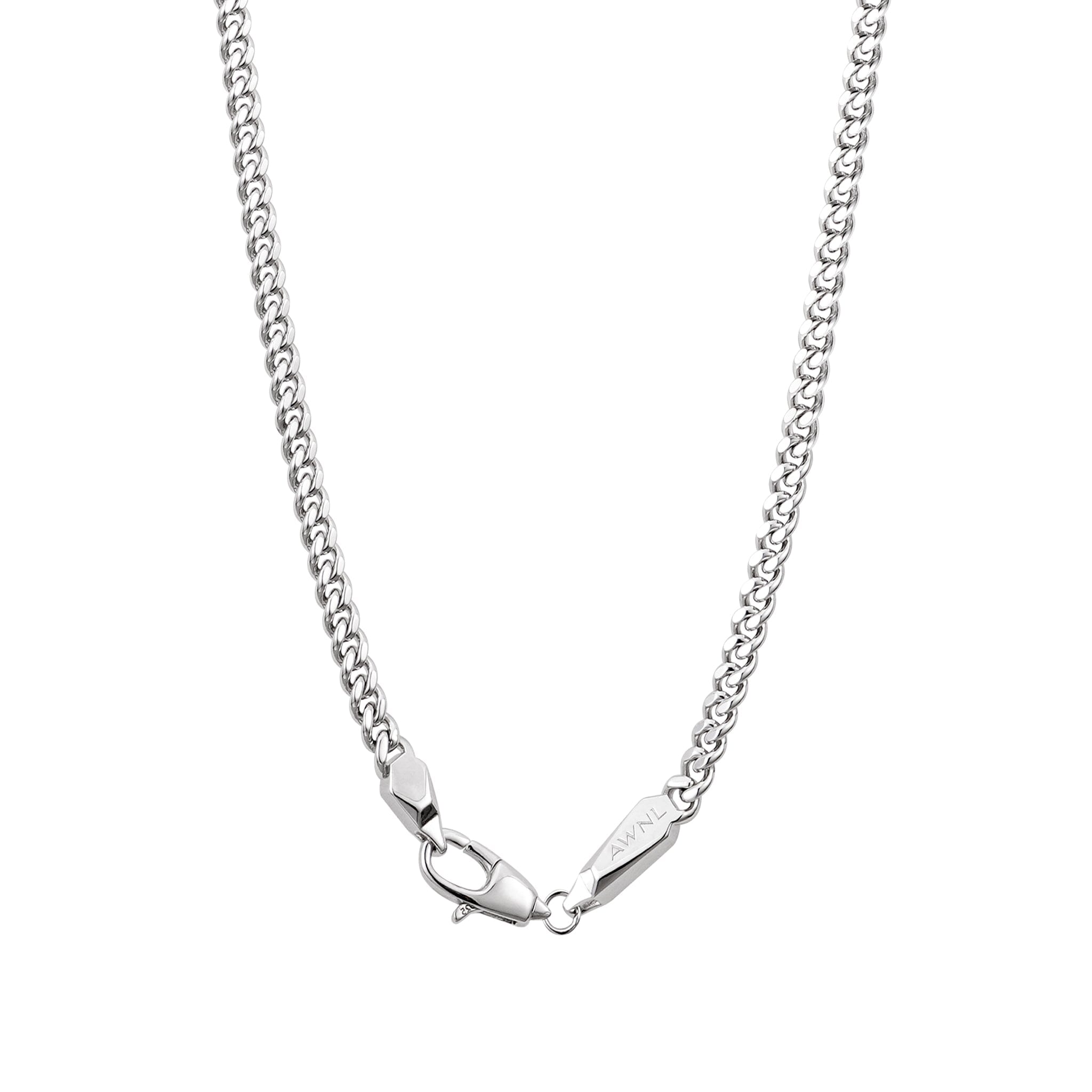 Men's Sterling Silver Curb Chain Chains WAA FASHION GROUP 