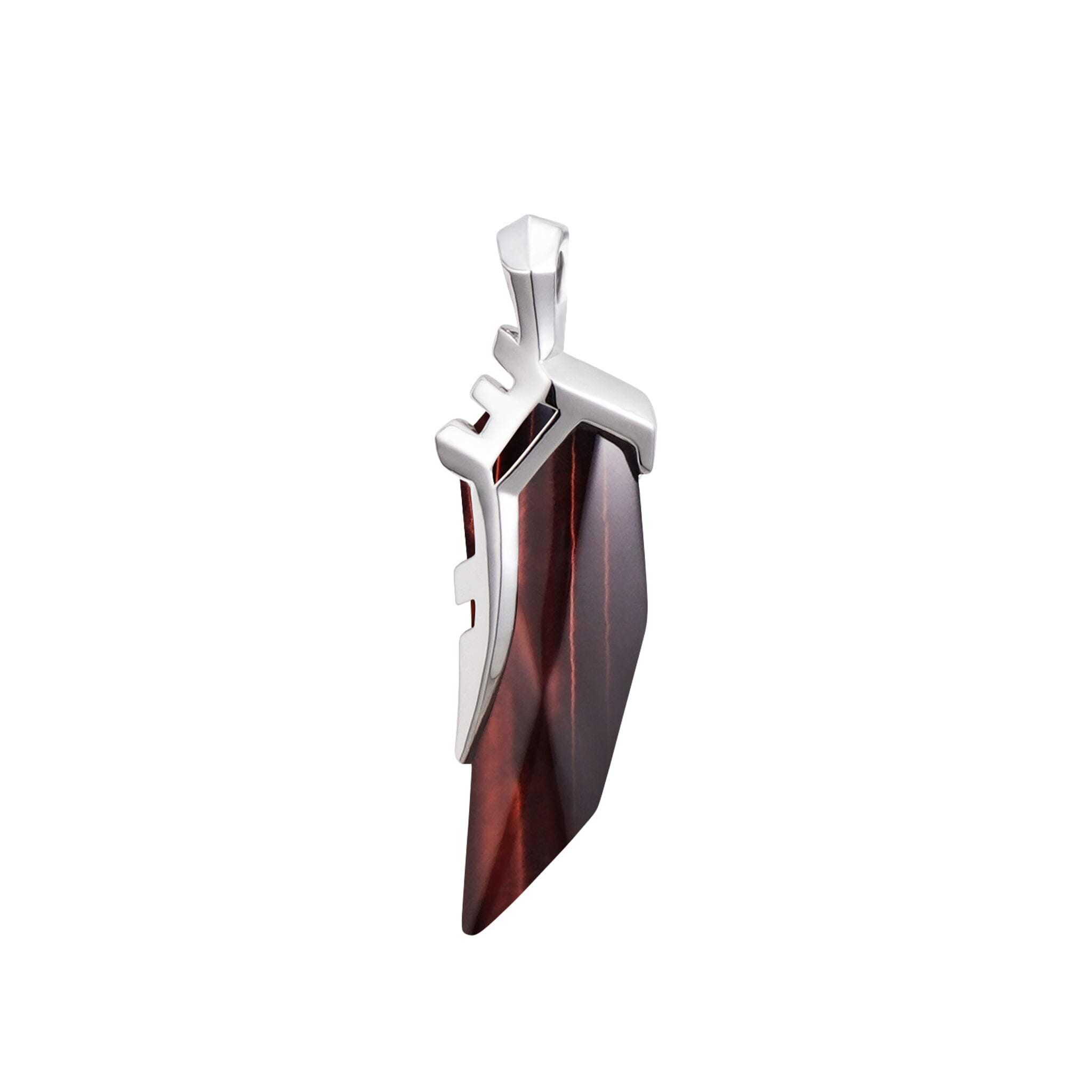 Men's Tiger Tooth Necklace with Red Tiger Eye Necklaces WAA FASHION GROUP Pendant Only (Bail 6.6*5.1mm) 