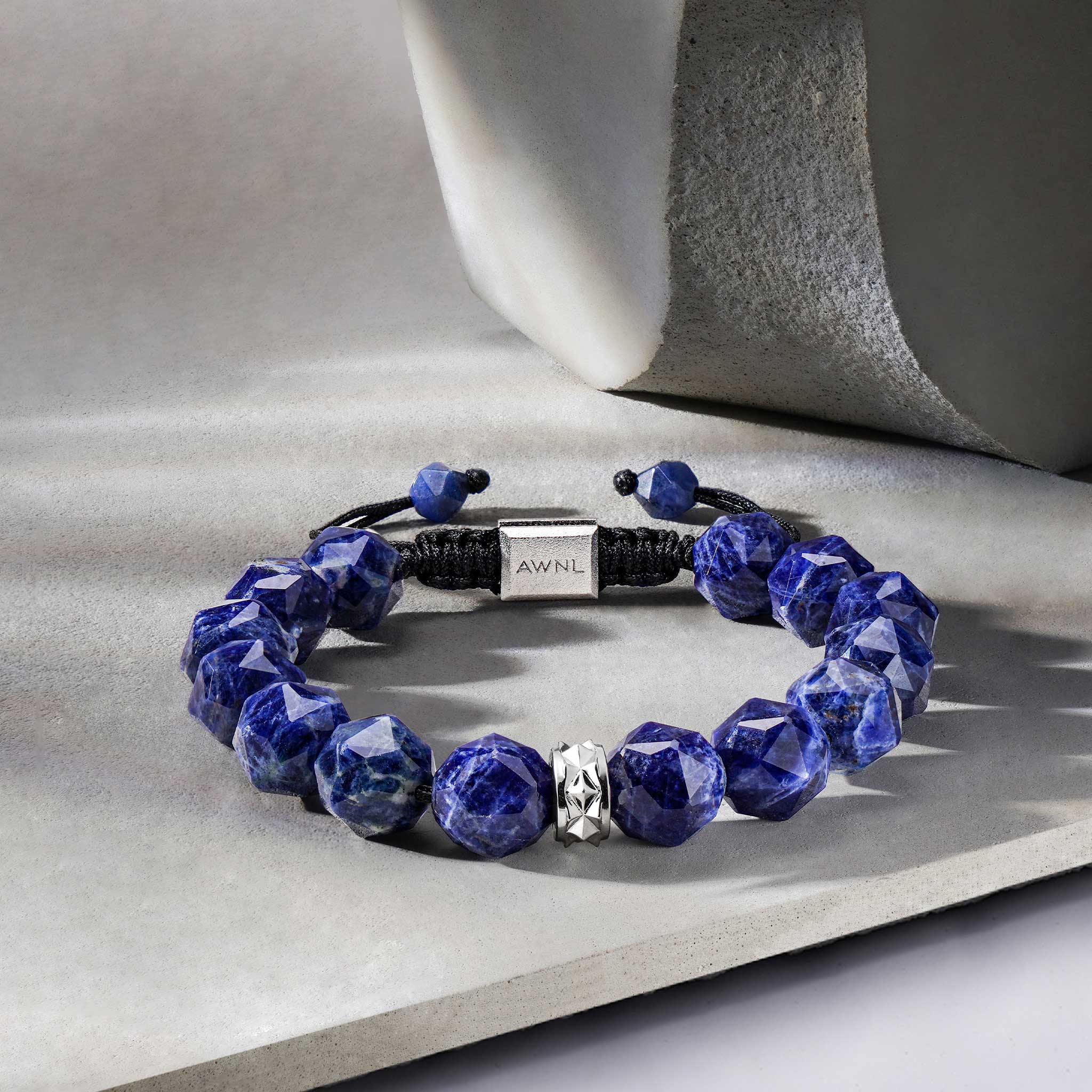 Men's Ulfberht Swords Beaded Bracelet with Sodalite Bracelets WAA FASHION GROUP 