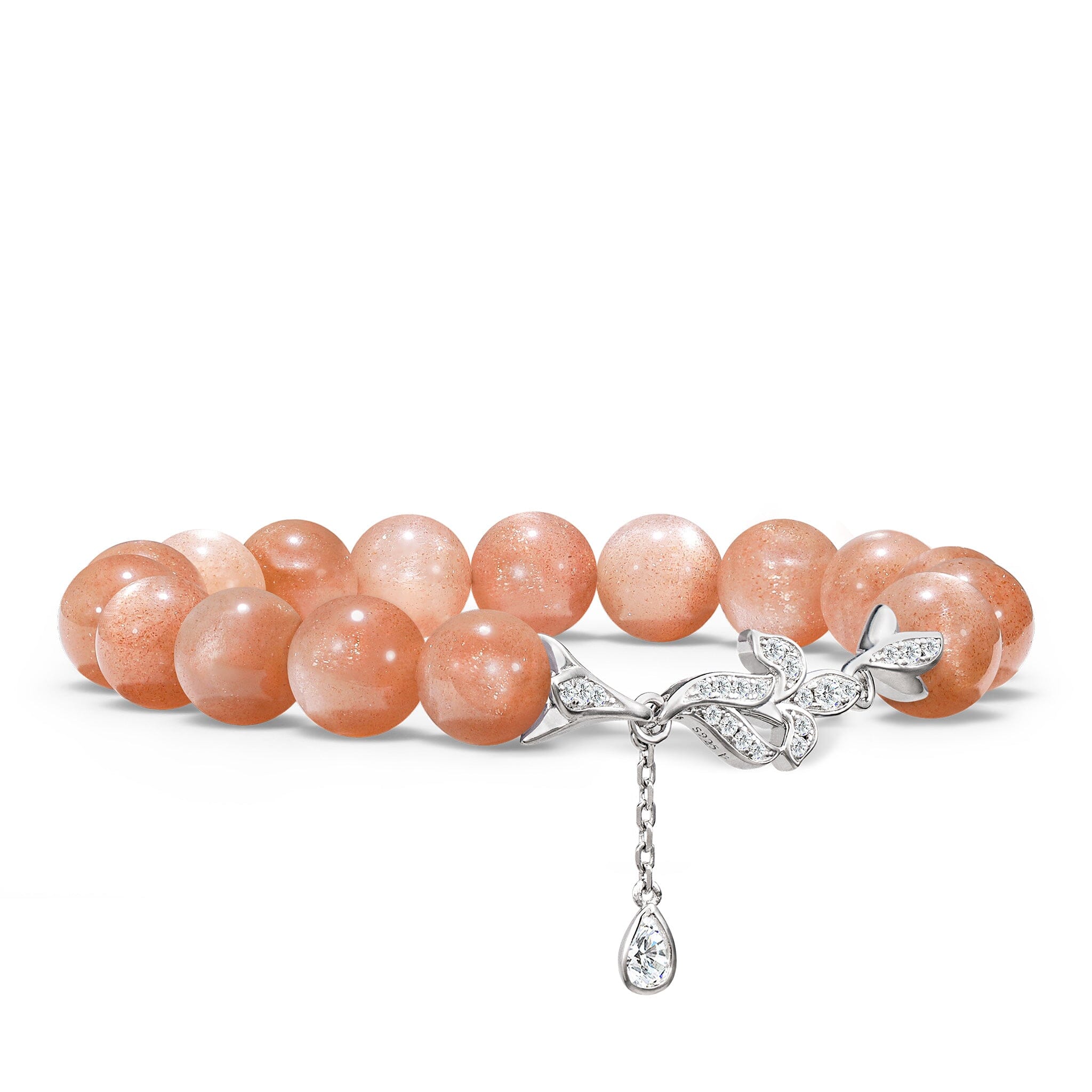 Women's Iris Charm Beaded Bracelet with Sunstone Bracelets WAA FASHION GROUP 