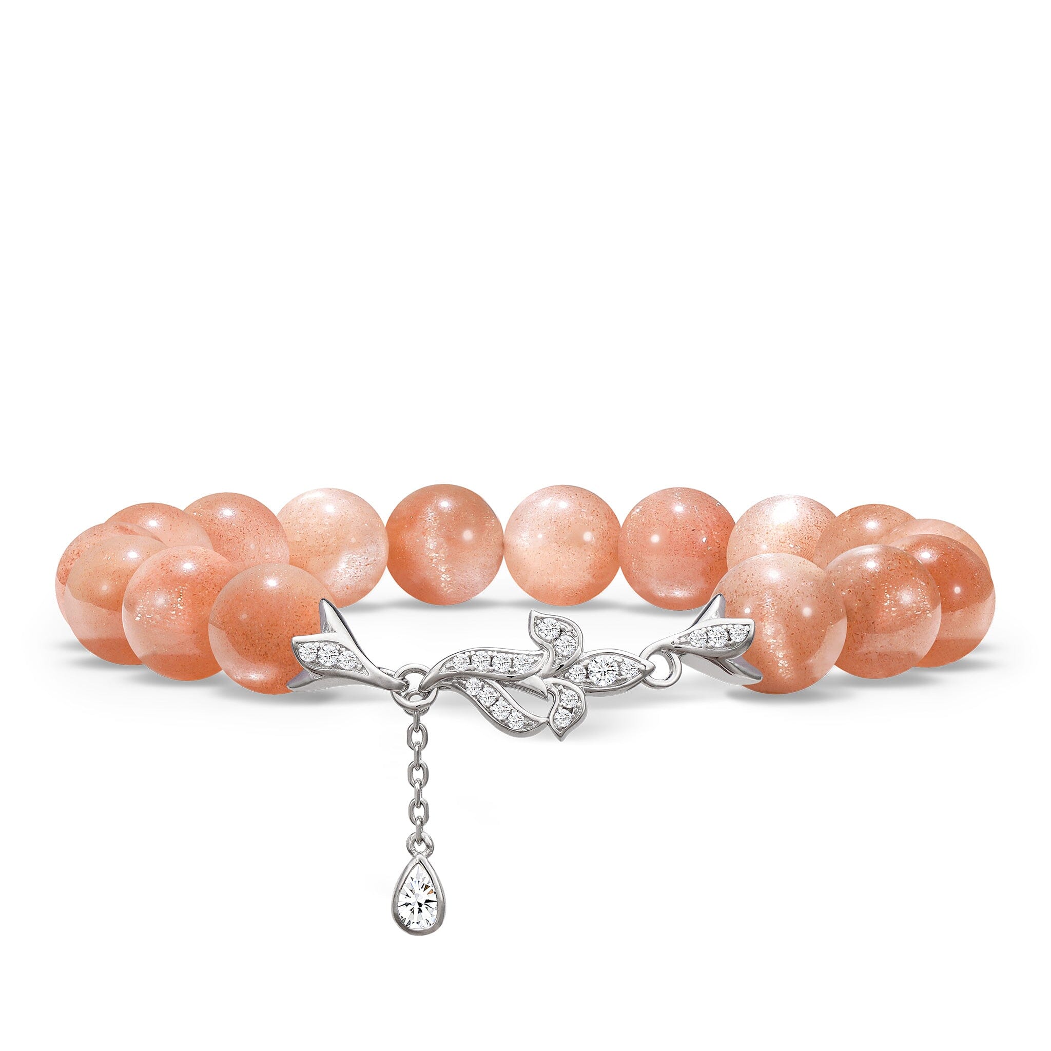 Women's Iris Charm Beaded Bracelet with Sunstone Bracelets WAA FASHION GROUP 